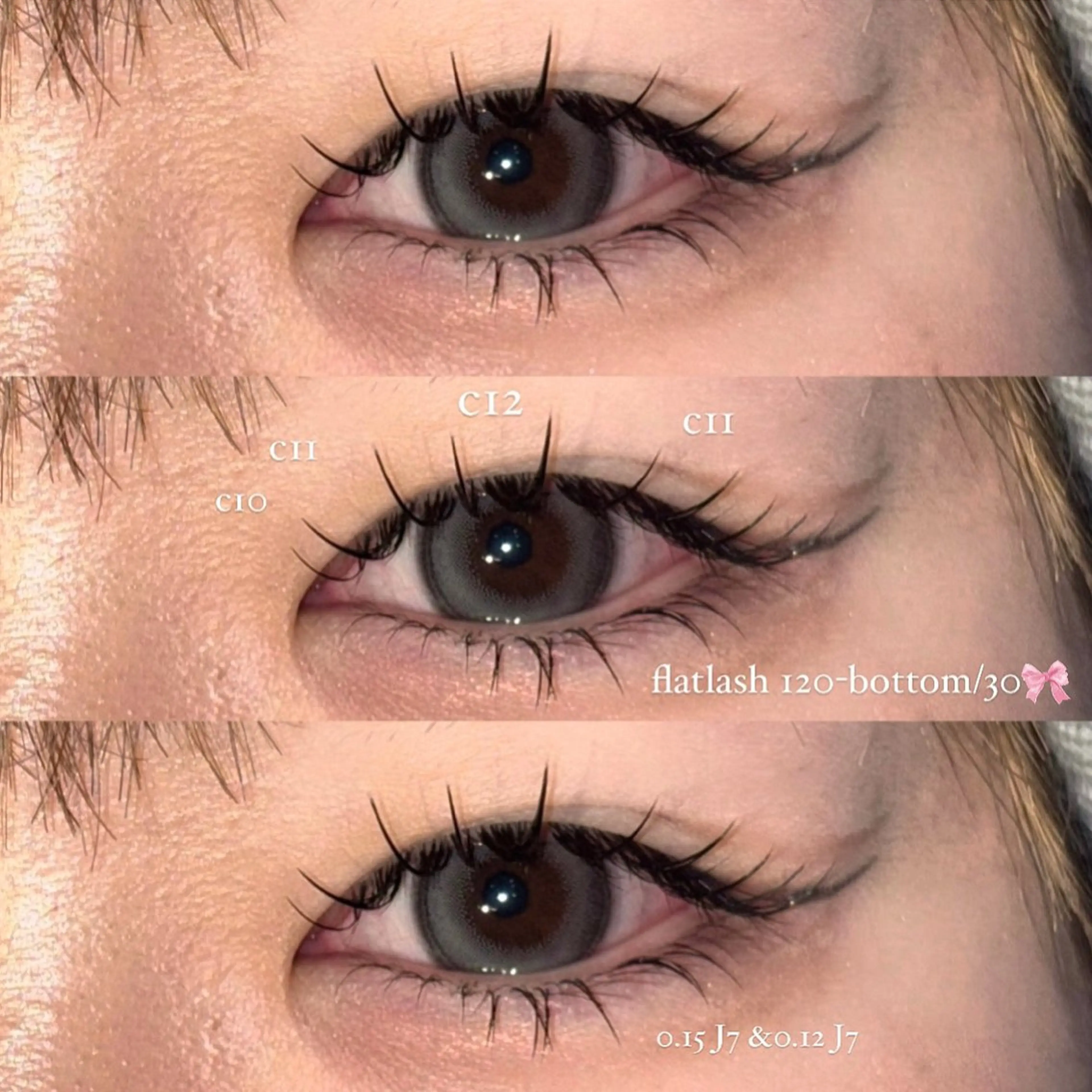 マツエク・マツパ フラットラッシュ まつげパーマ 下まつげエクステ 一重×まつ毛パーマ NORA senaのマツエク・マツパデザイン