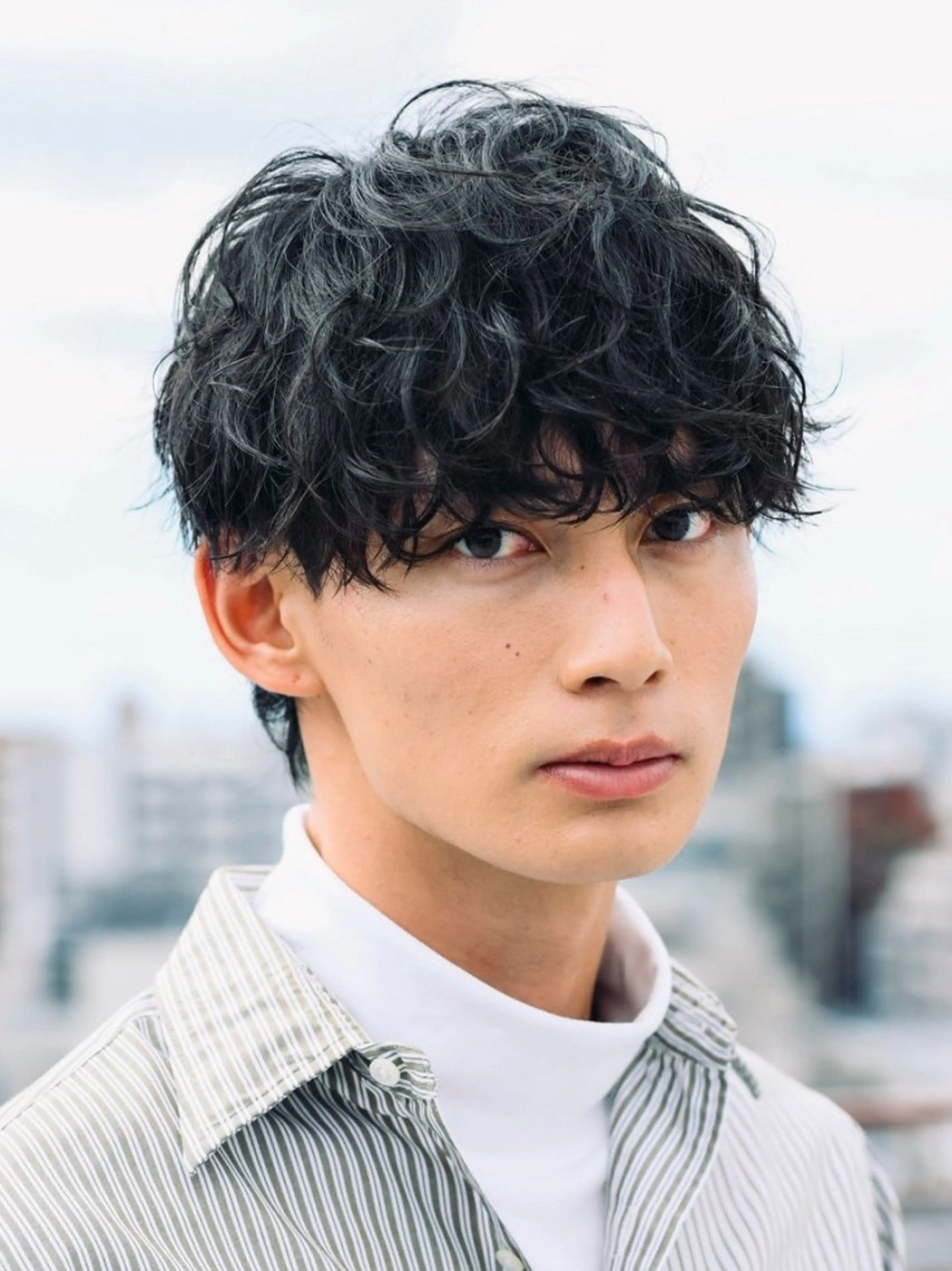 パーマ メンズ センターパート マッシュ メンズパーマ プードルパーマ メンズツイストパーマ 仙台フェザーパーマ/ fifth/遠藤楓雅のヘアスタイル