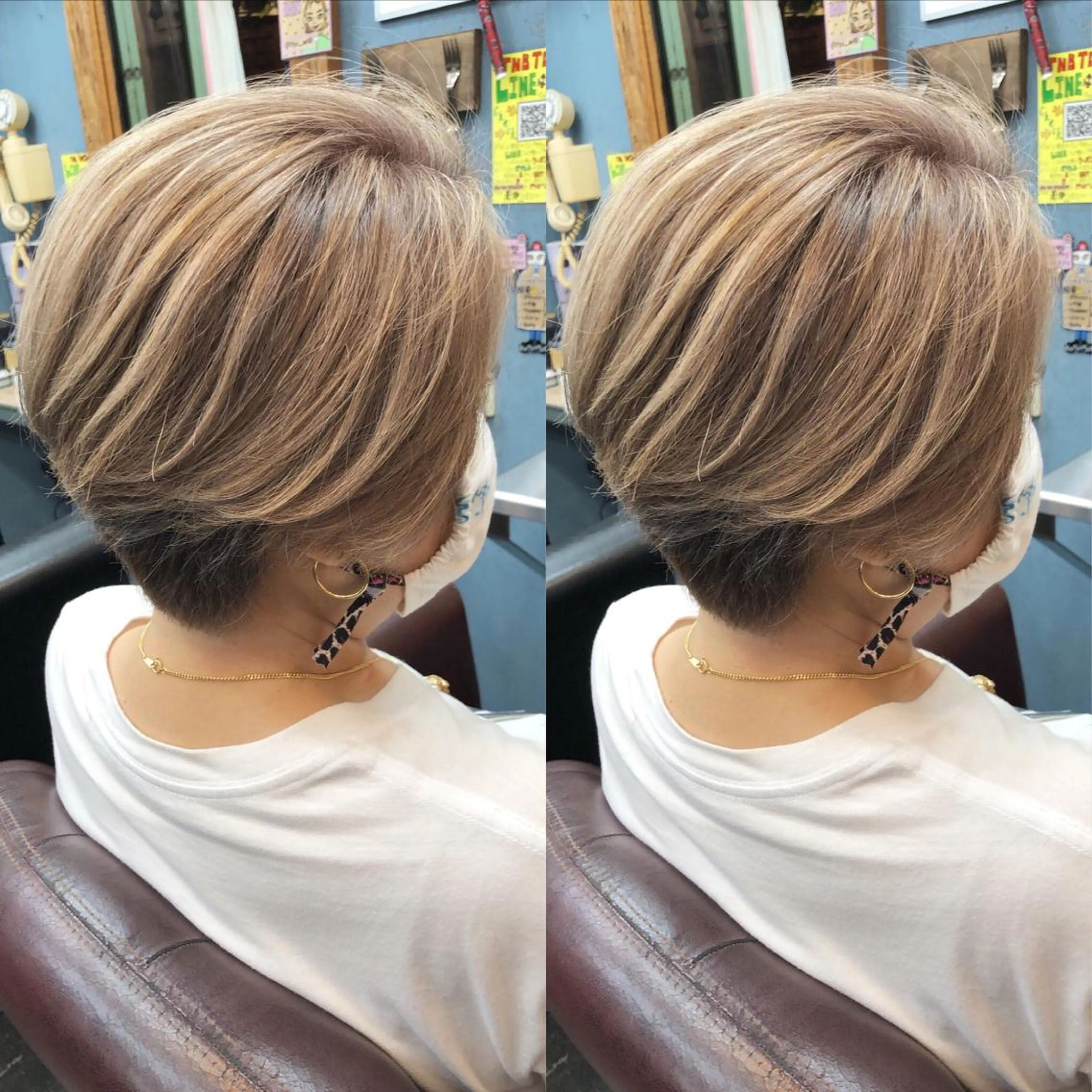 ショート カラー rollen所属・美魔女 美容師NAOのヘアスタイル