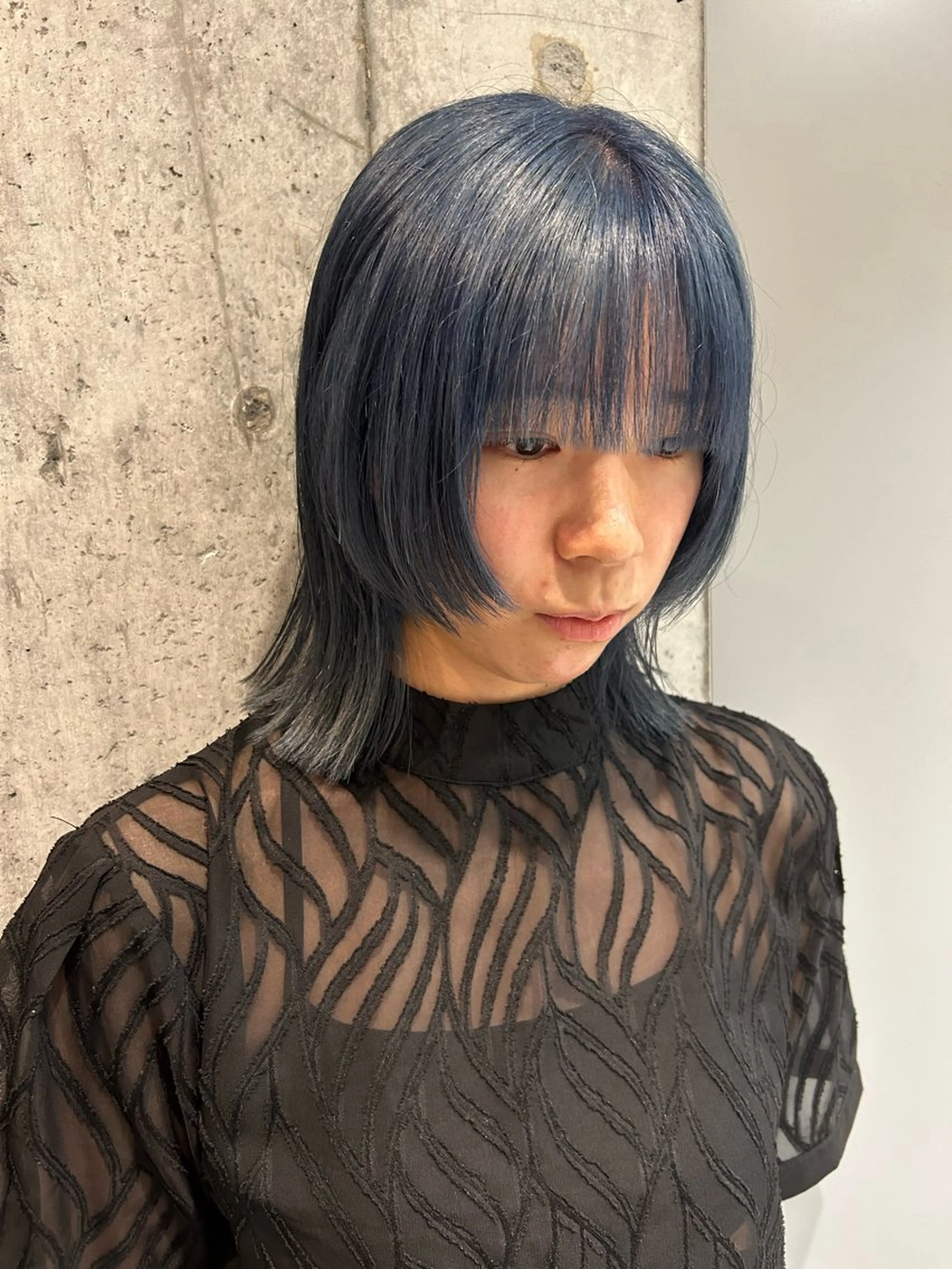 ミディアム カラー カット ヘアカラー トリートメント 🦖ミニボブ/ボブ /MOEKA🦕のヘアスタイル