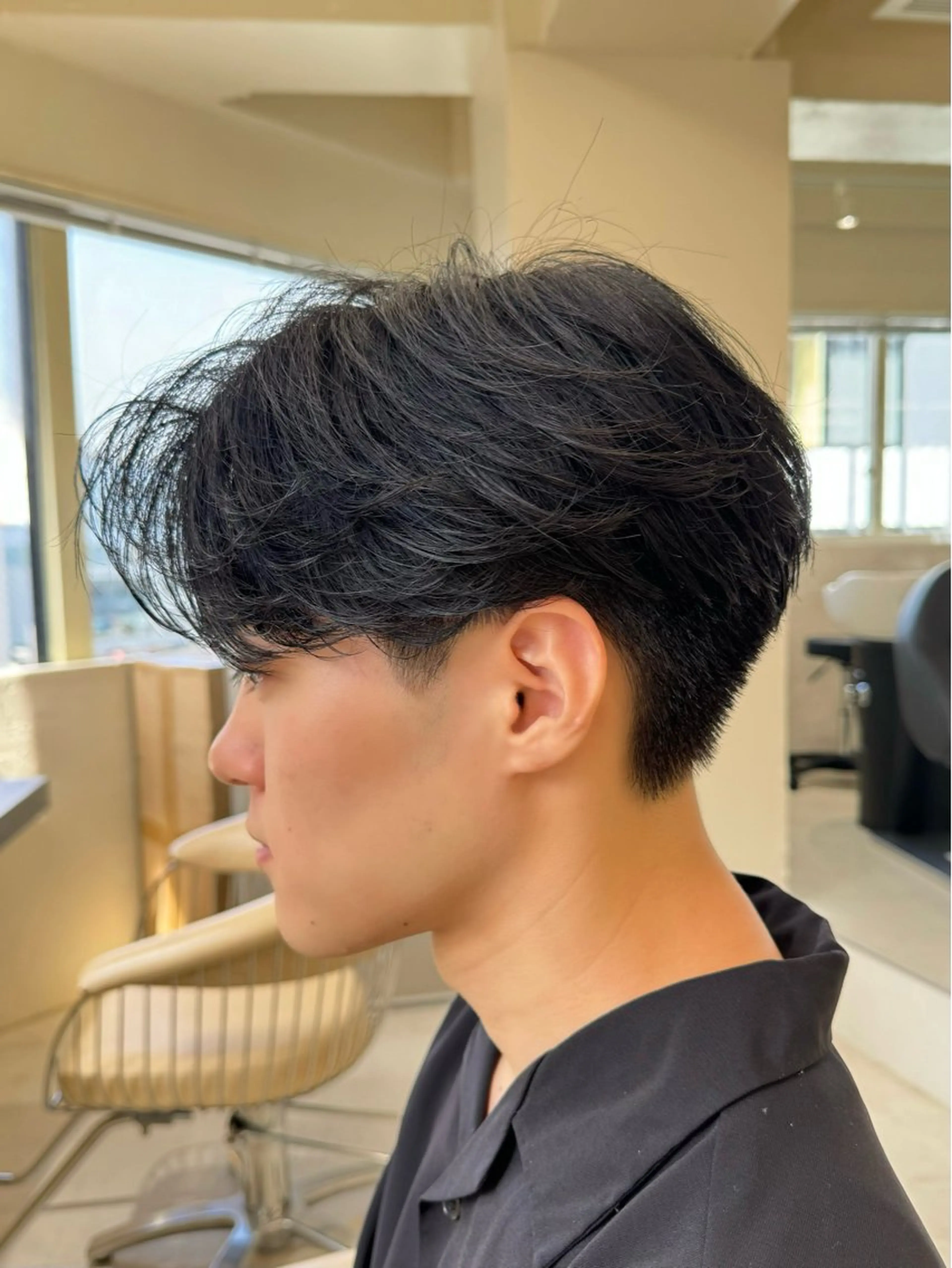 ショート メンズ センターパート メンズパーマ nico TOKYO 横浜所属・横浜/レイヤー/ カネコのヘアスタイル