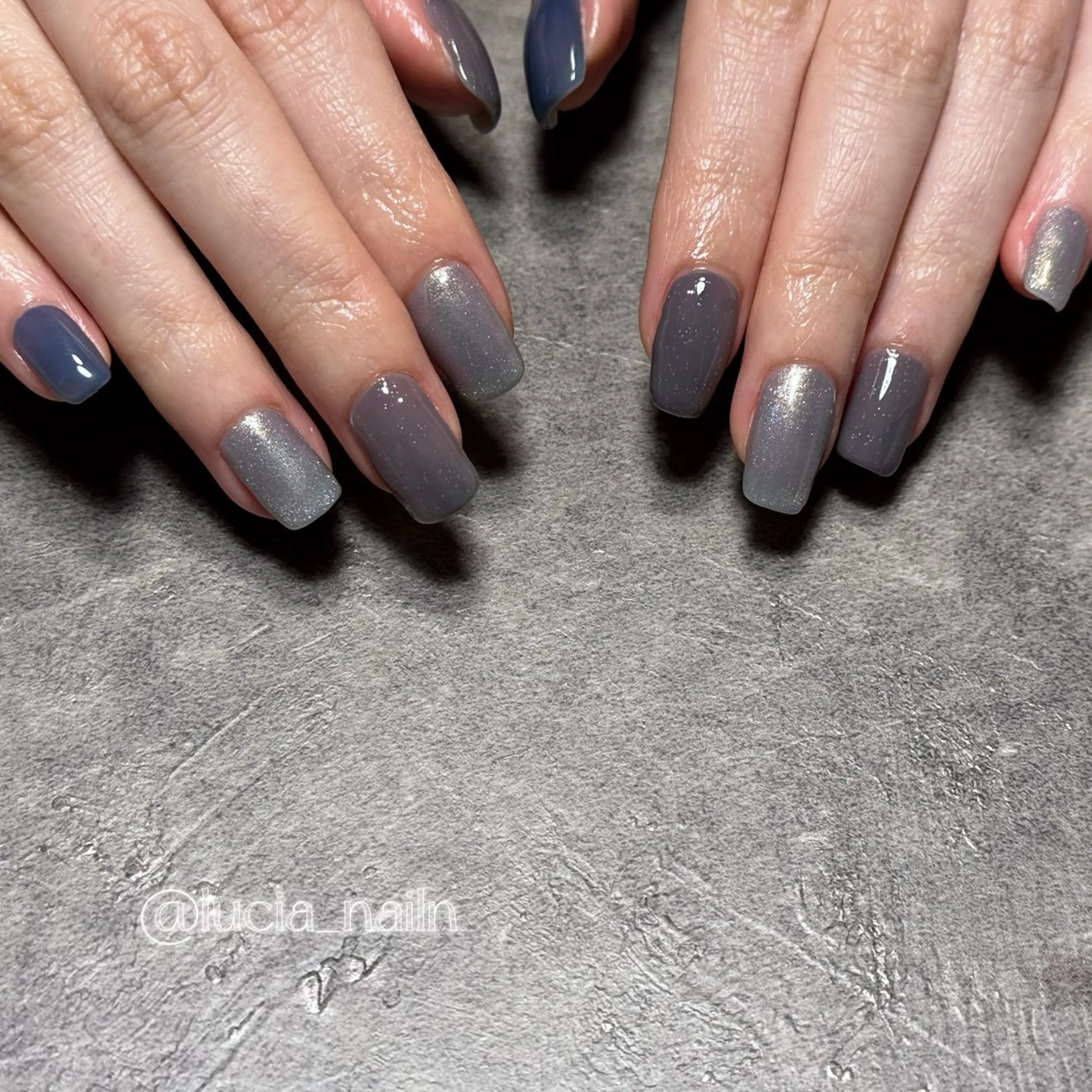 ネイル マグネットネイル ハンドネイル Salon Luciaのネイルデザイン