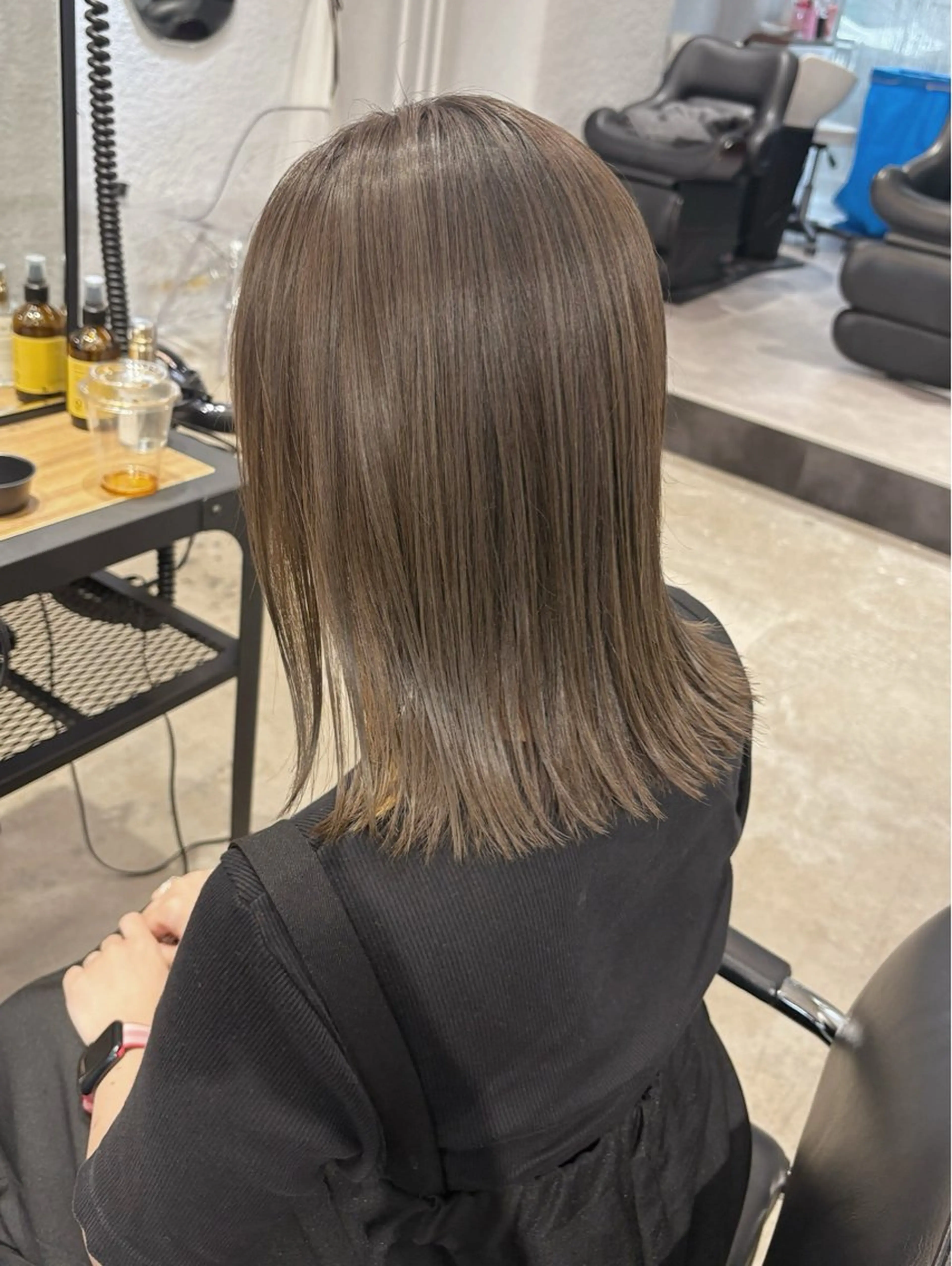 ミディアム カラー カット ヘアカラー 増渕 駿介のヘアスタイル