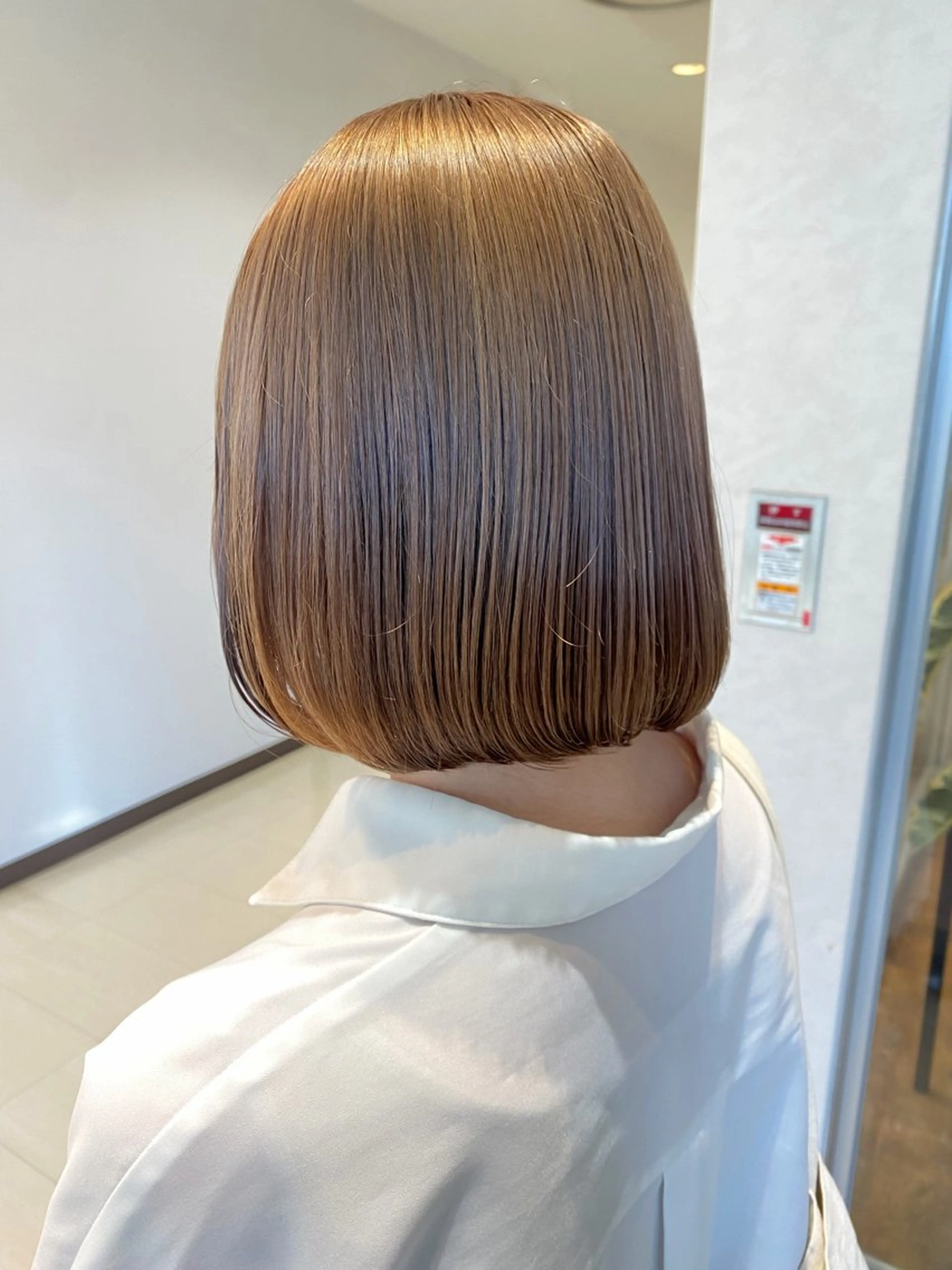 ミディアム ボブ 縮毛矯正 🕊髪質改善 ストレート🕊まいのヘアスタイル