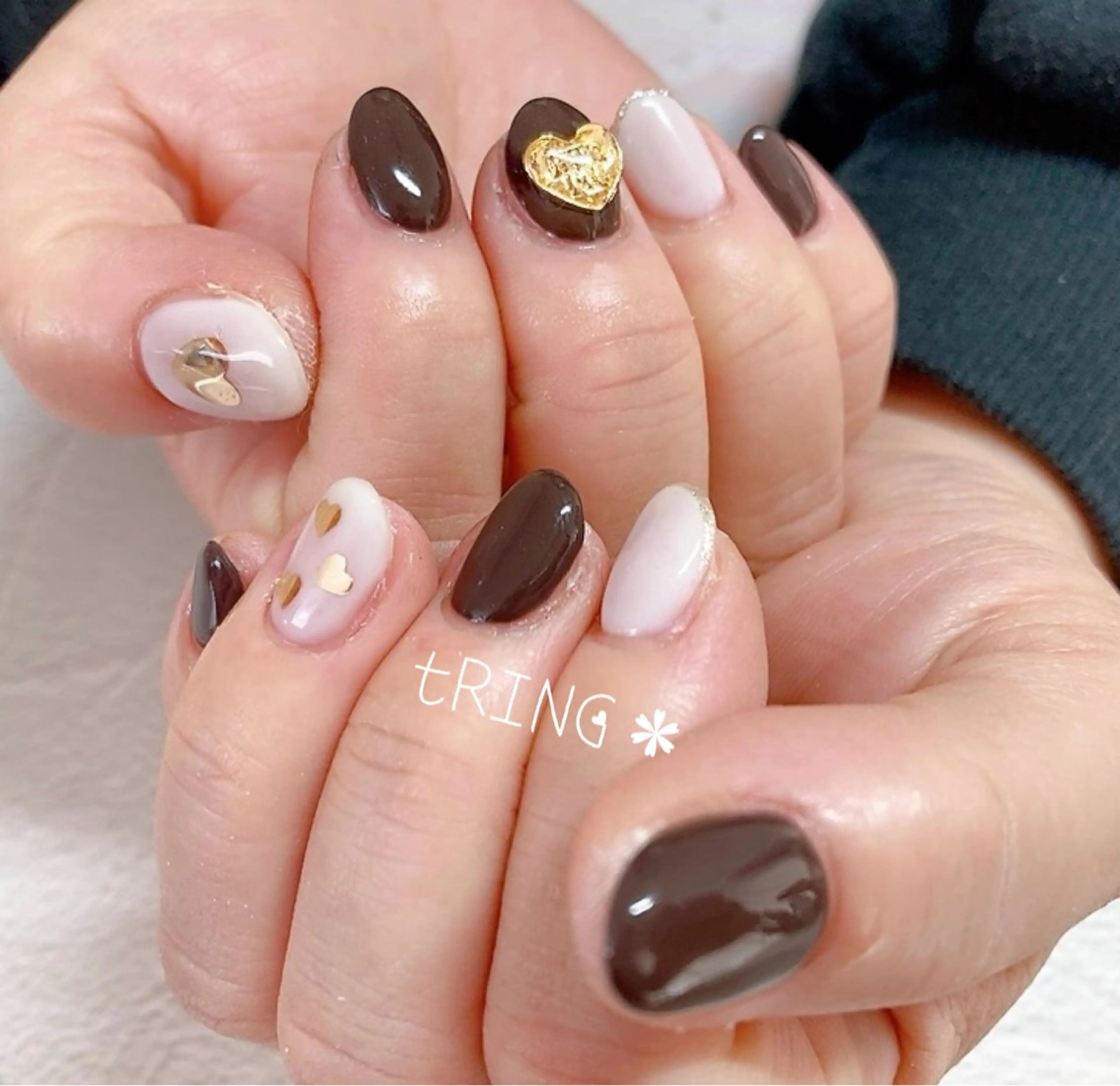 ネイル ハンドネイル tRING＊ しいの木台のネイルデザイン