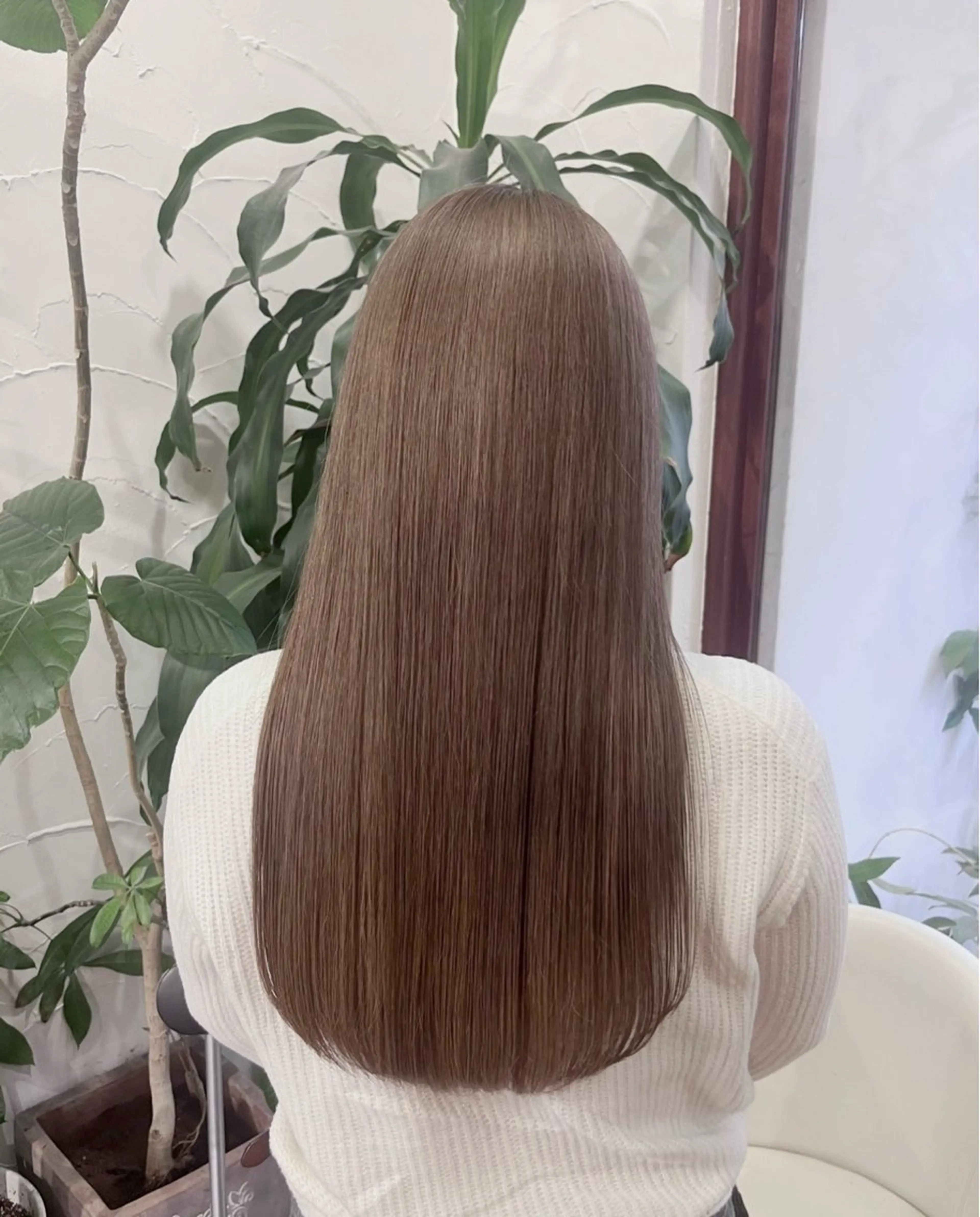 ロング ヘアカラー トリートメント ヘッドスパ 角田 満帆のヘアスタイル