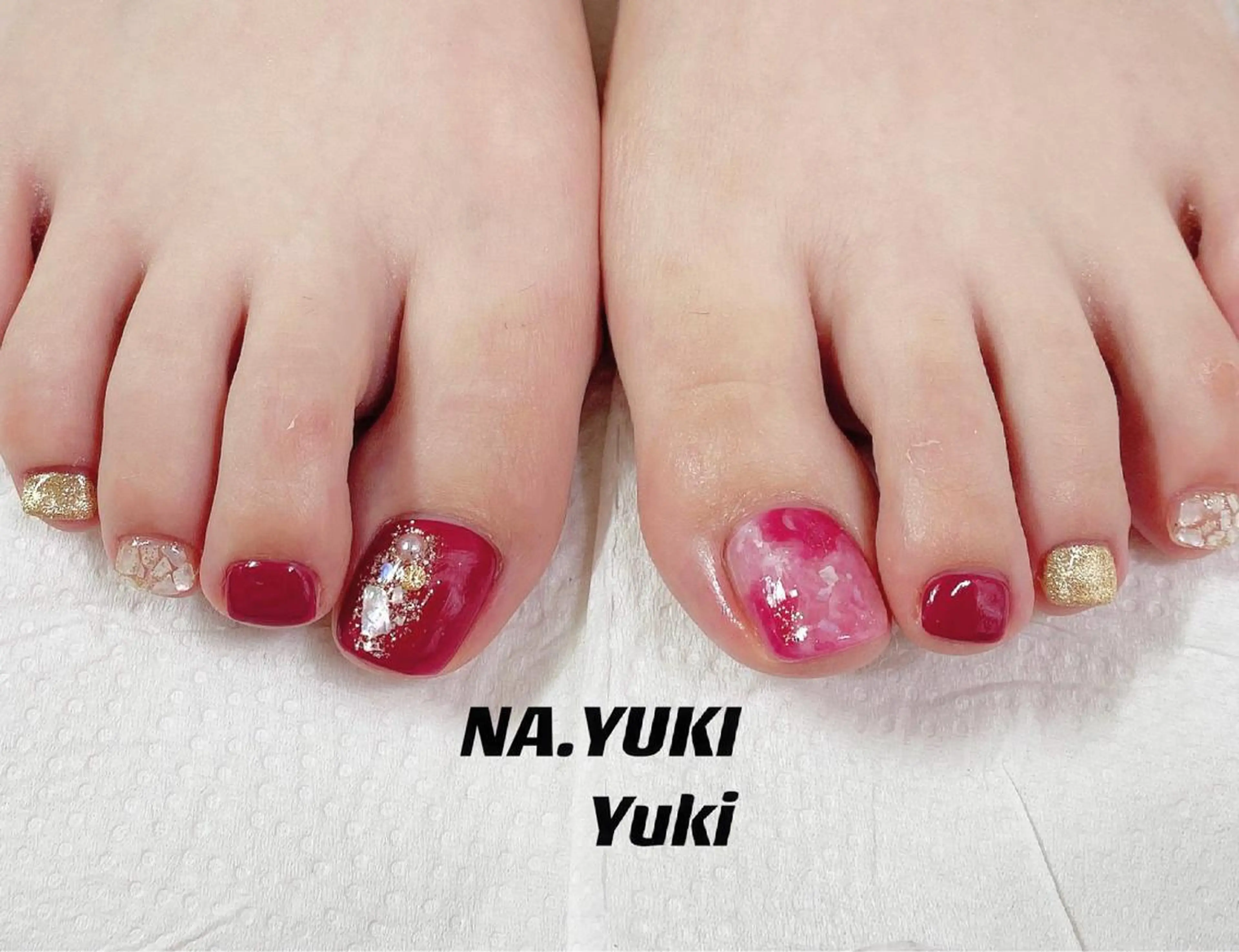 👣フット・90分つけ放題持ち込みデザイン6280円(デザイン2本まで)【初回ジェルオフ無料ケア込み】の写真