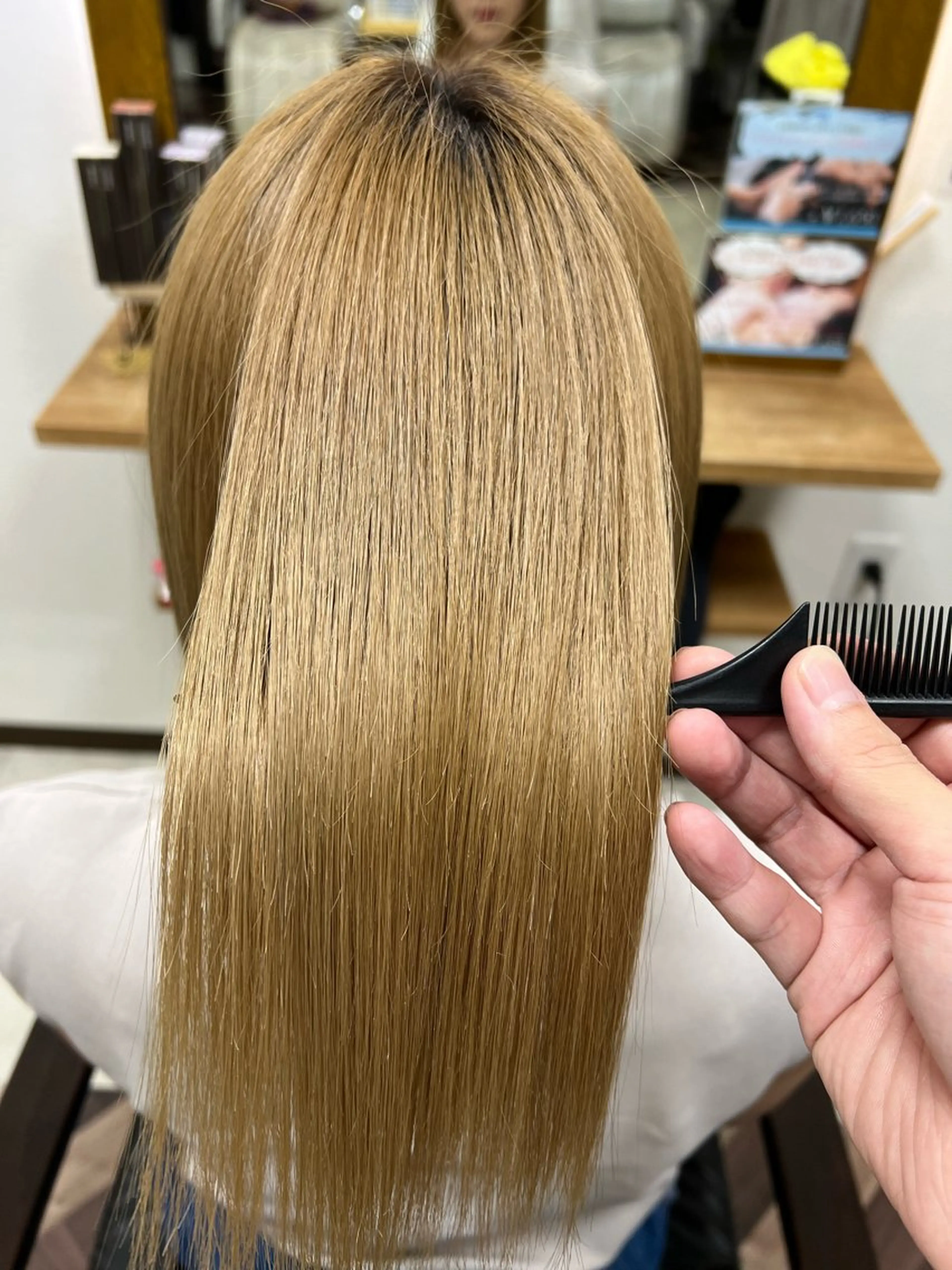 ミディアム 縮毛矯正 トリートメント 髪質改善/マツパ 垢抜け透明カラー衣笠のヘアスタイル