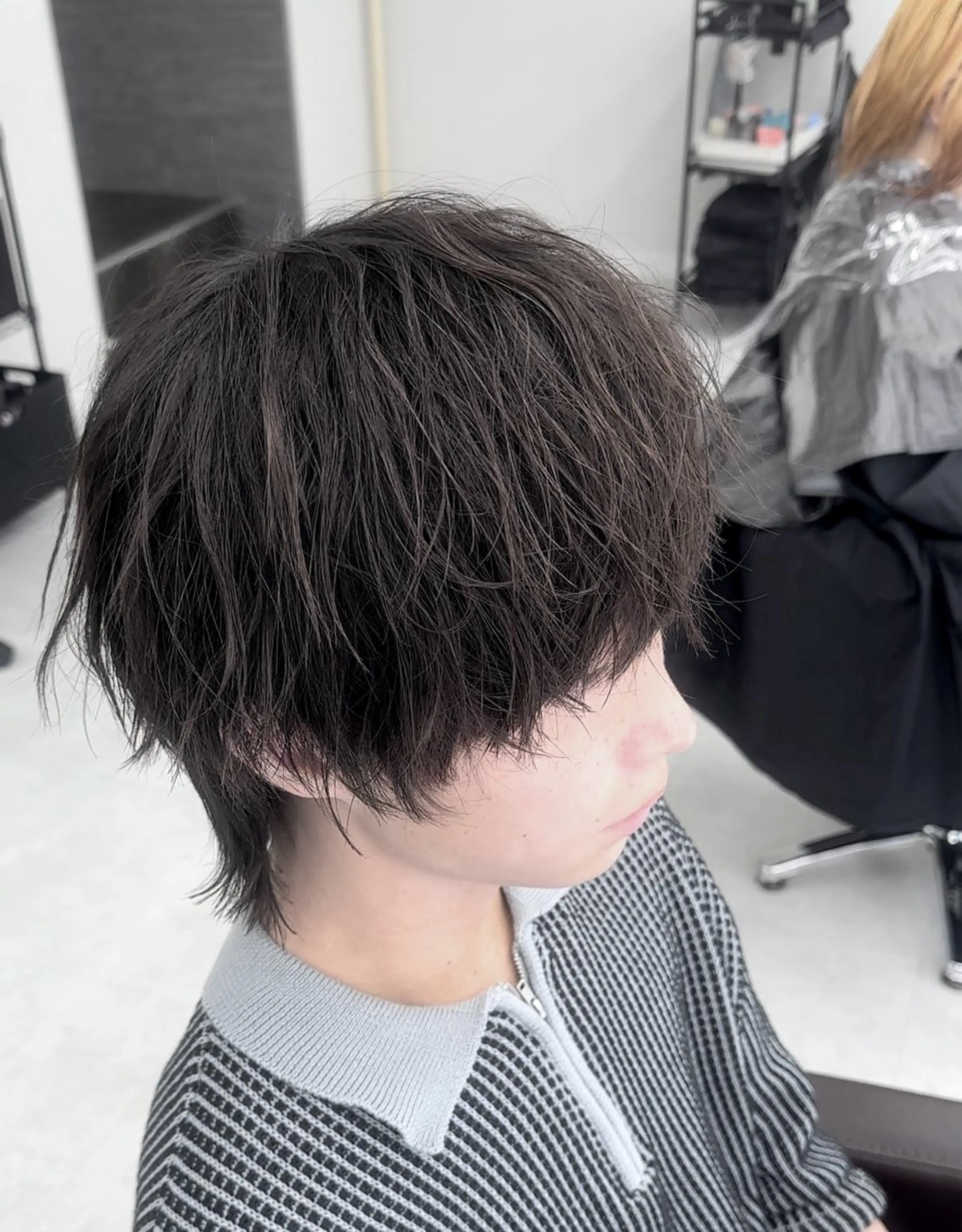 メンズ カット ニュアンス/フェザー /ウルフ/伶馬のヘアスタイル