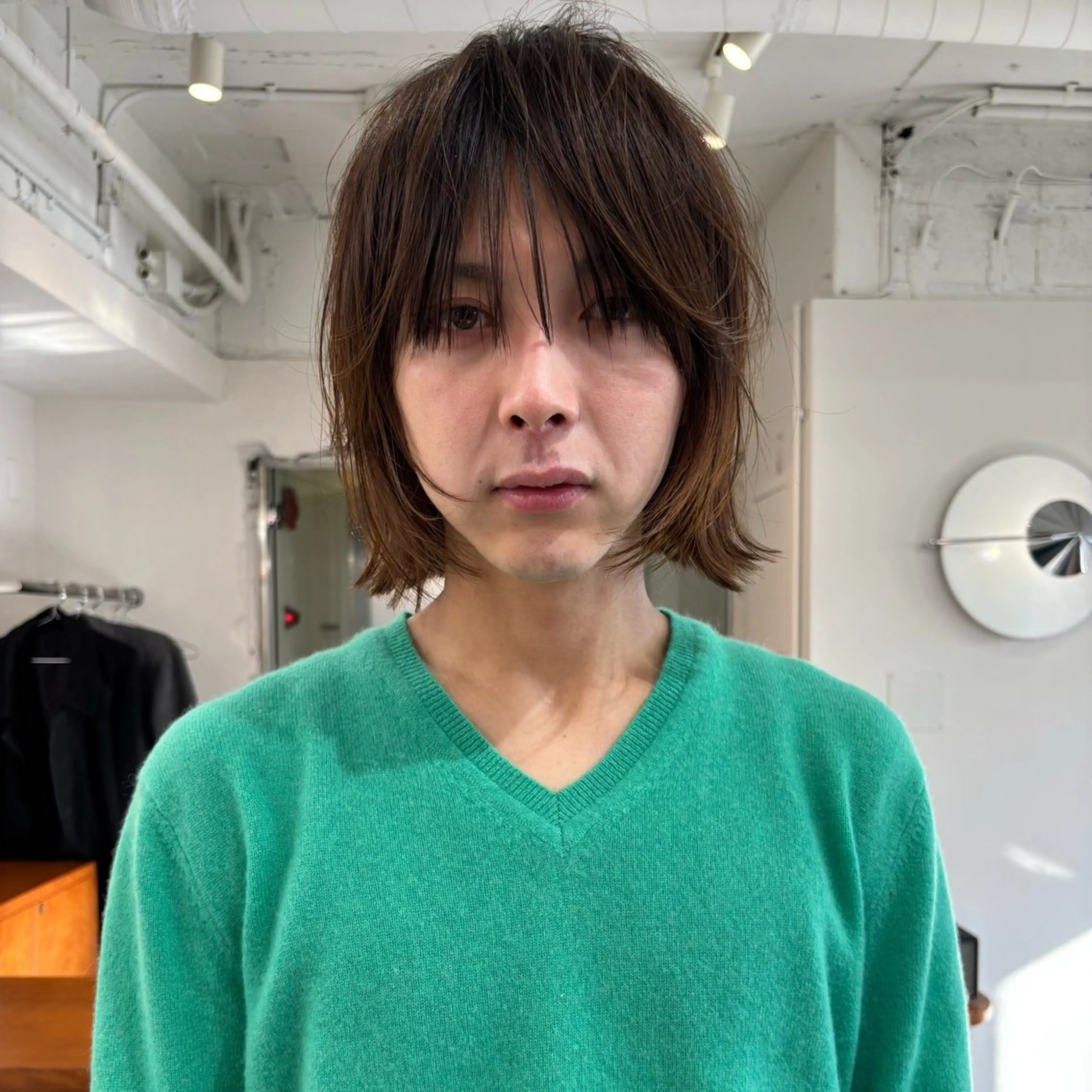 セミロング カラー メンズ カット メンズおしゃれヘア/ 似合わせヘア/ショウのヘアスタイル