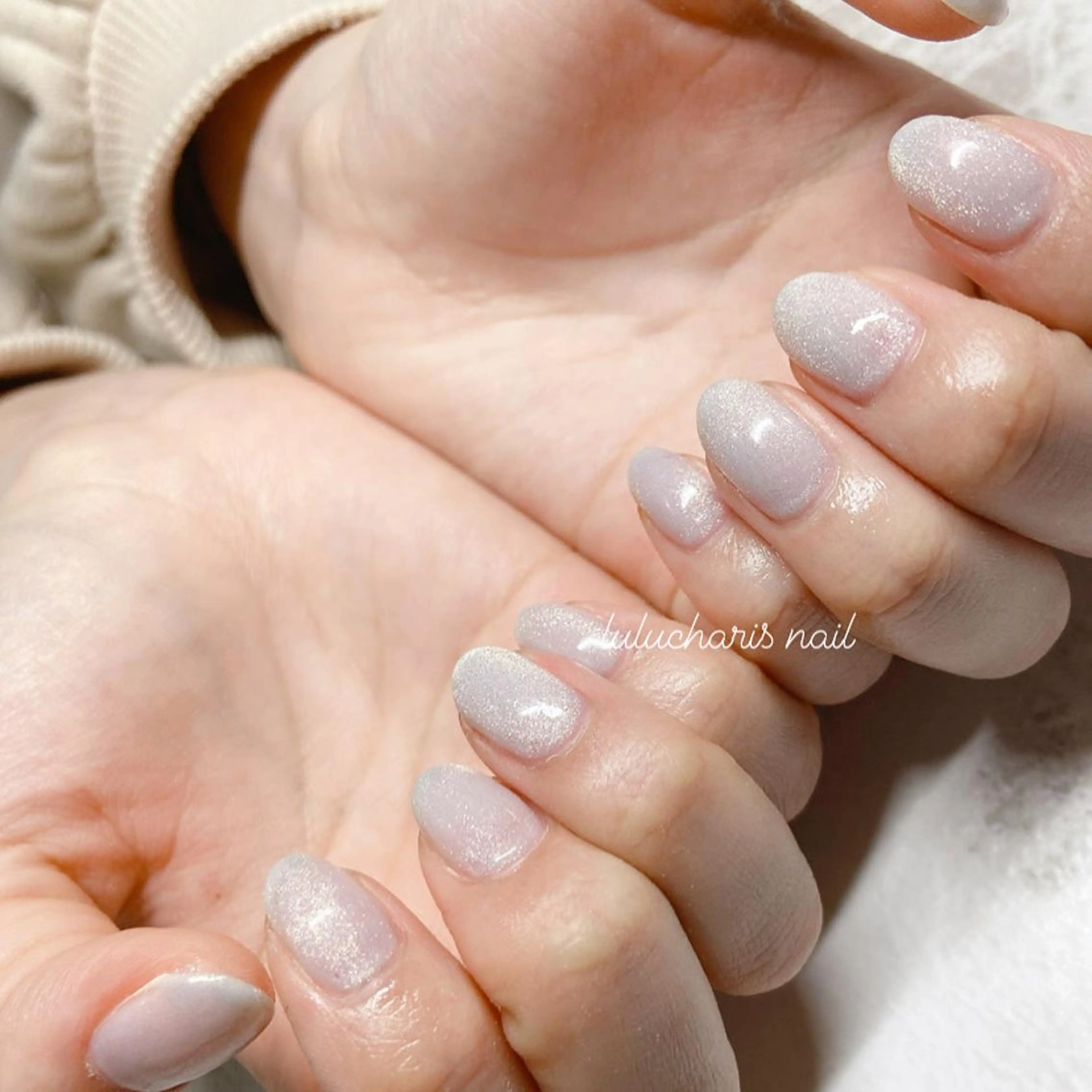 ネイル マグネットネイル ワンカラーネイル Lulu charisu所属・lulucharis nailのネイルデザイン