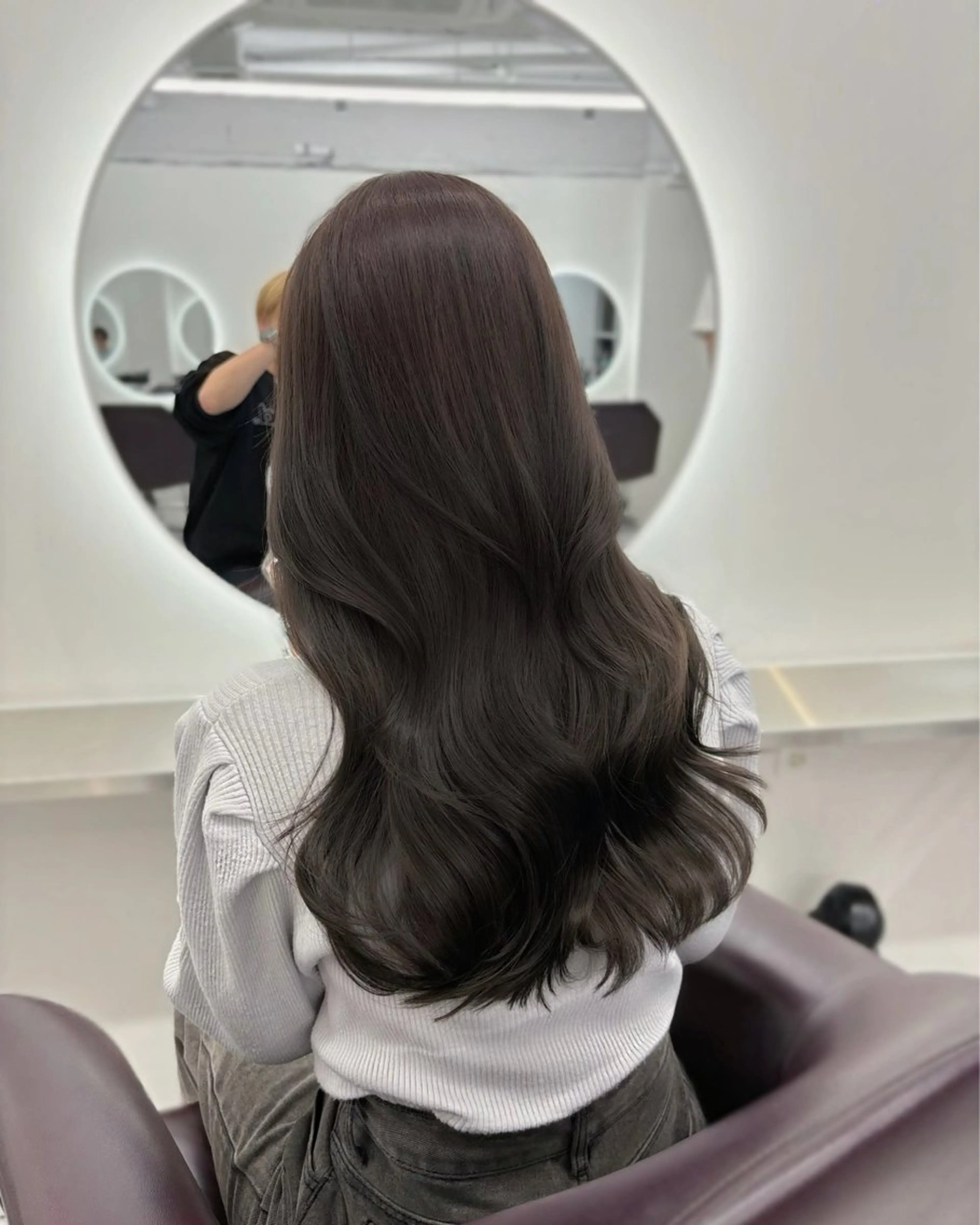 セミロング カラー パーマ ヘアアレンジ グレージュ ヘアカラー トリートメント ヘアセット 🌸グレージュ/ ベージュ🌸yutaのヘアスタイル