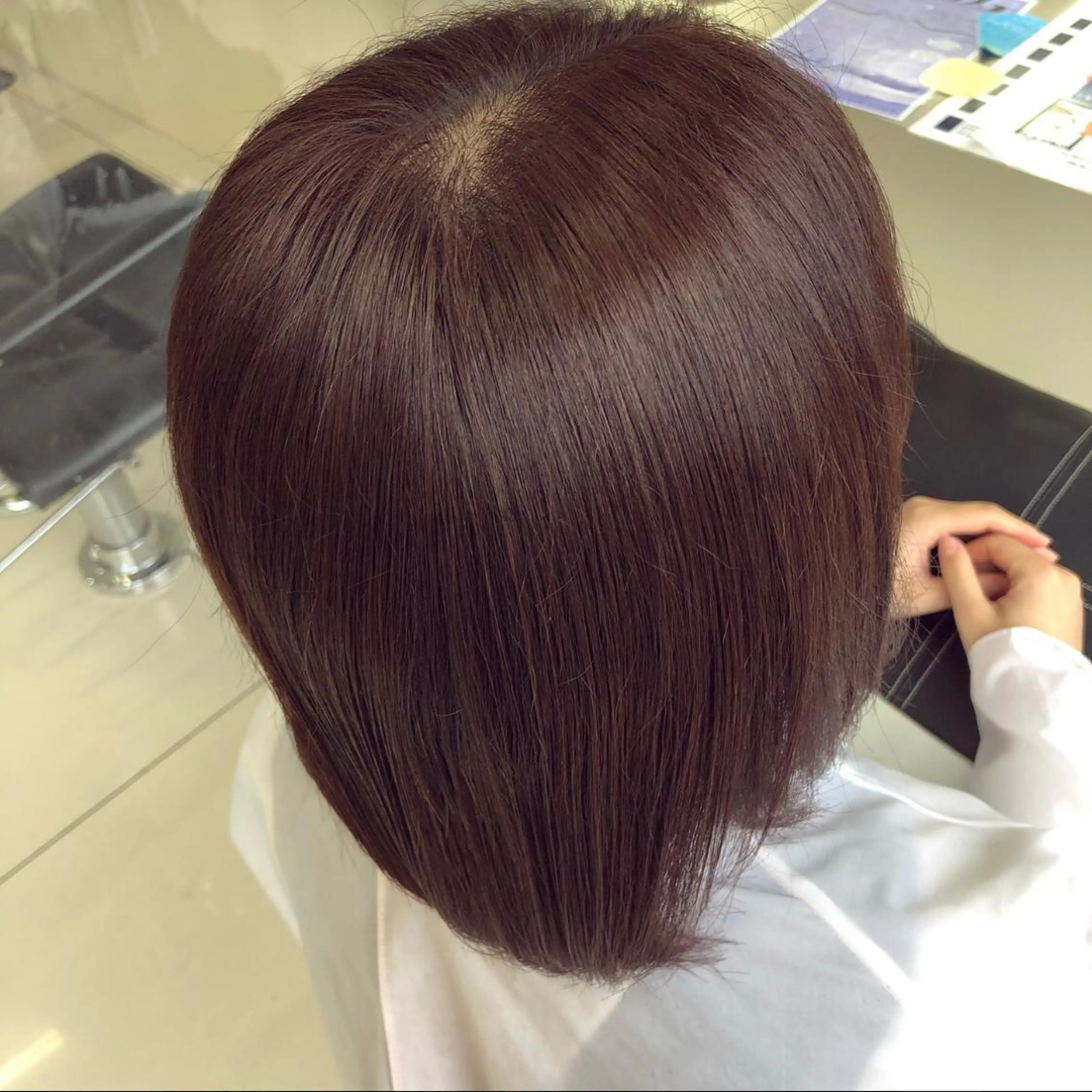 ショート カラー ヘアカラー トリートメント まつ毛/アイブロウ /髪質改善カラーのヘアスタイル