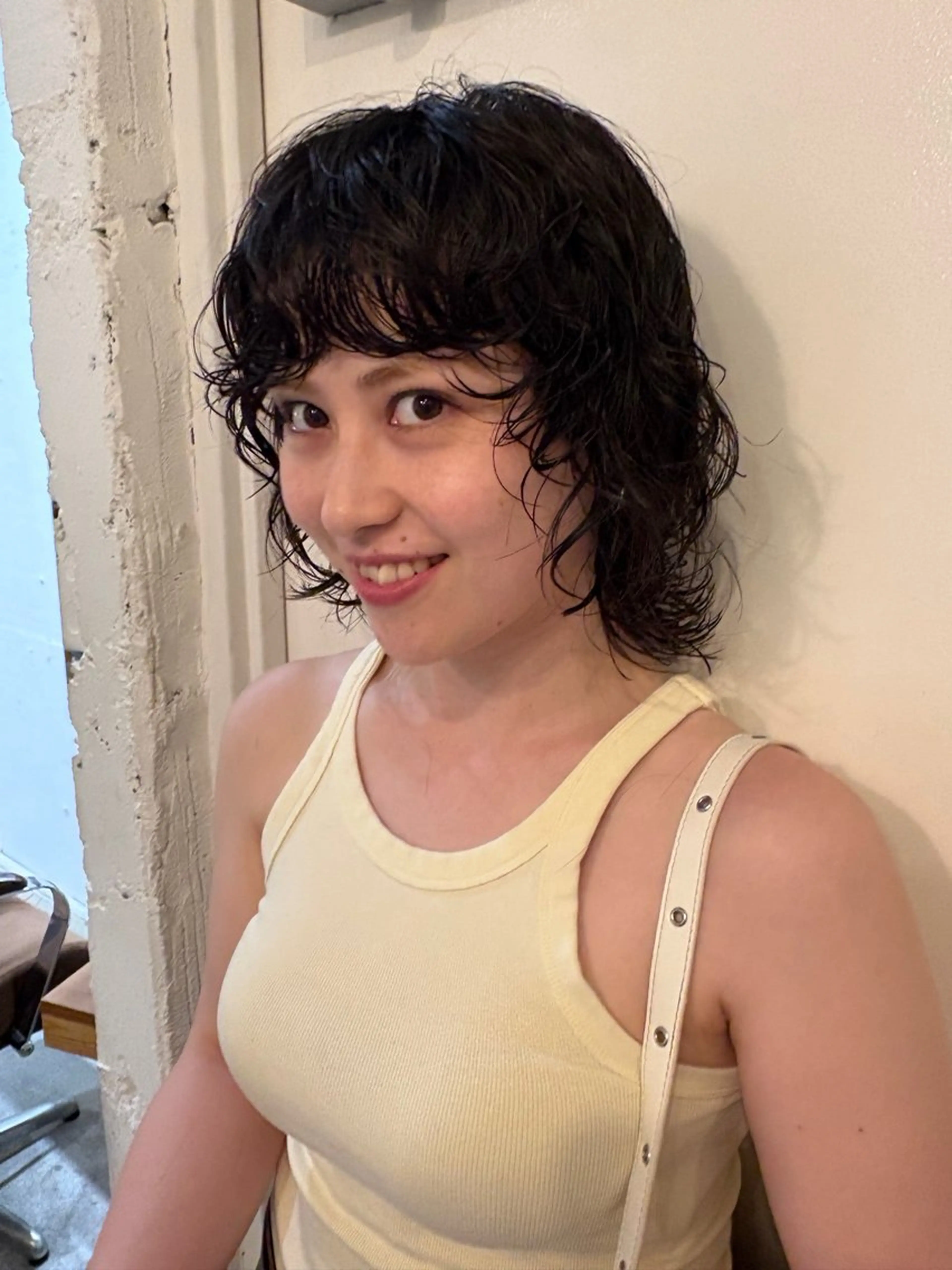 ミディアム パーマ ✴︎UNU ✴︎モエカのヘアスタイル