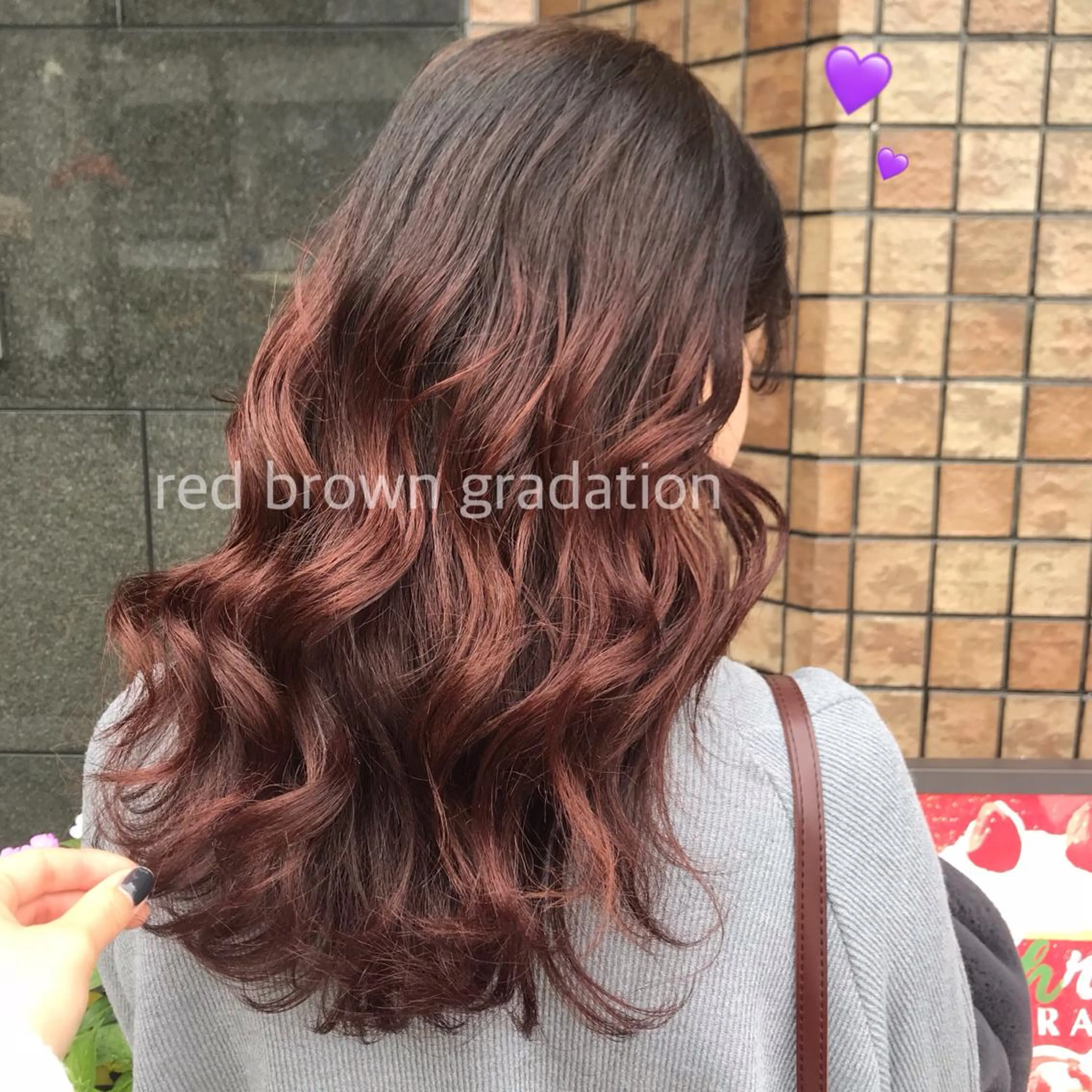 セミロング カラー ヘアアレンジ knock【ノック】所属・烏丸韓国ヘア🇰🇷 ayaka🎀のヘアスタイル