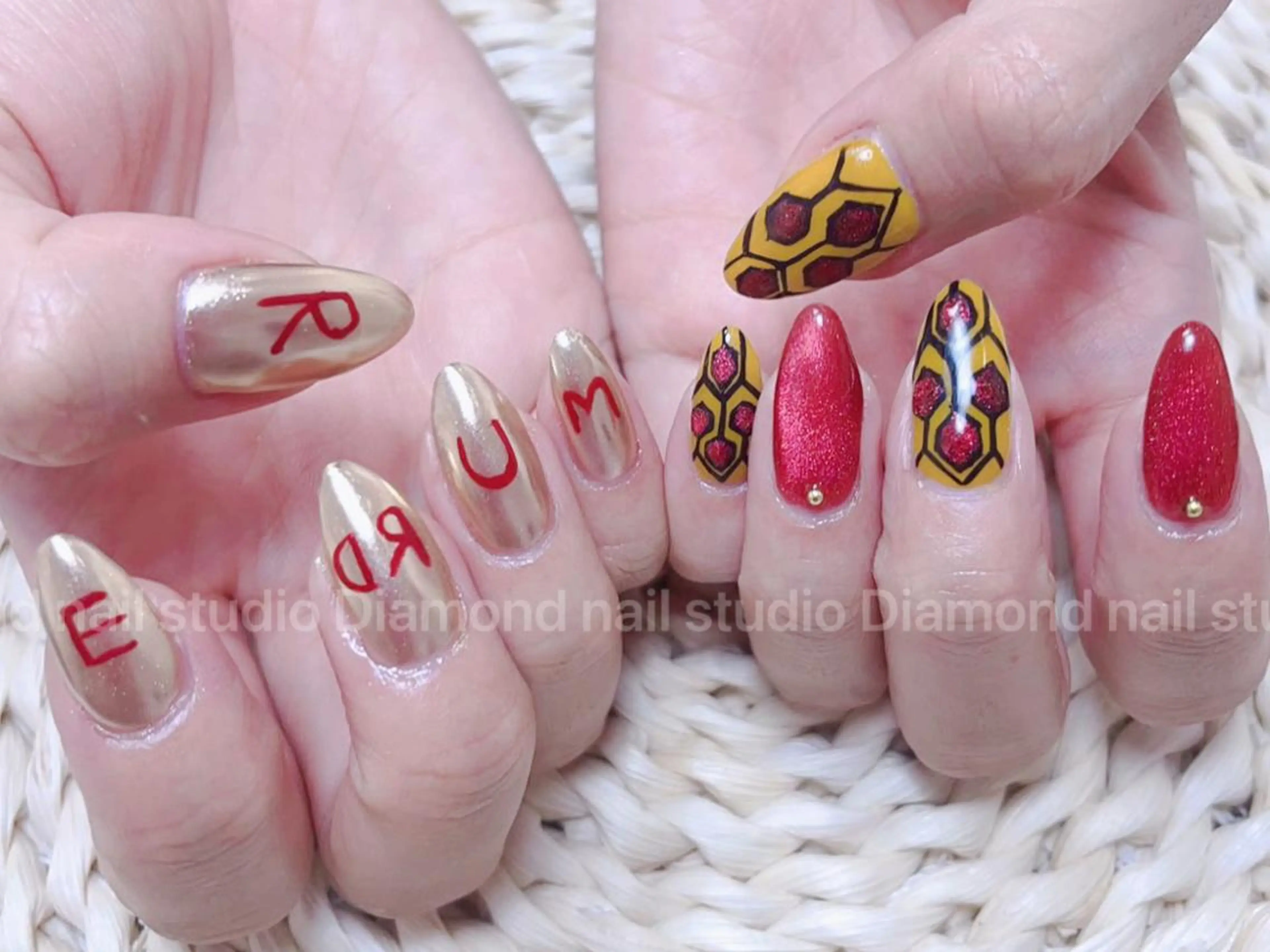 ネイル ゴージャス 持ち込み スカルプネイル ハンドネイル DIAMOND Nail🍒のネイルデザイン