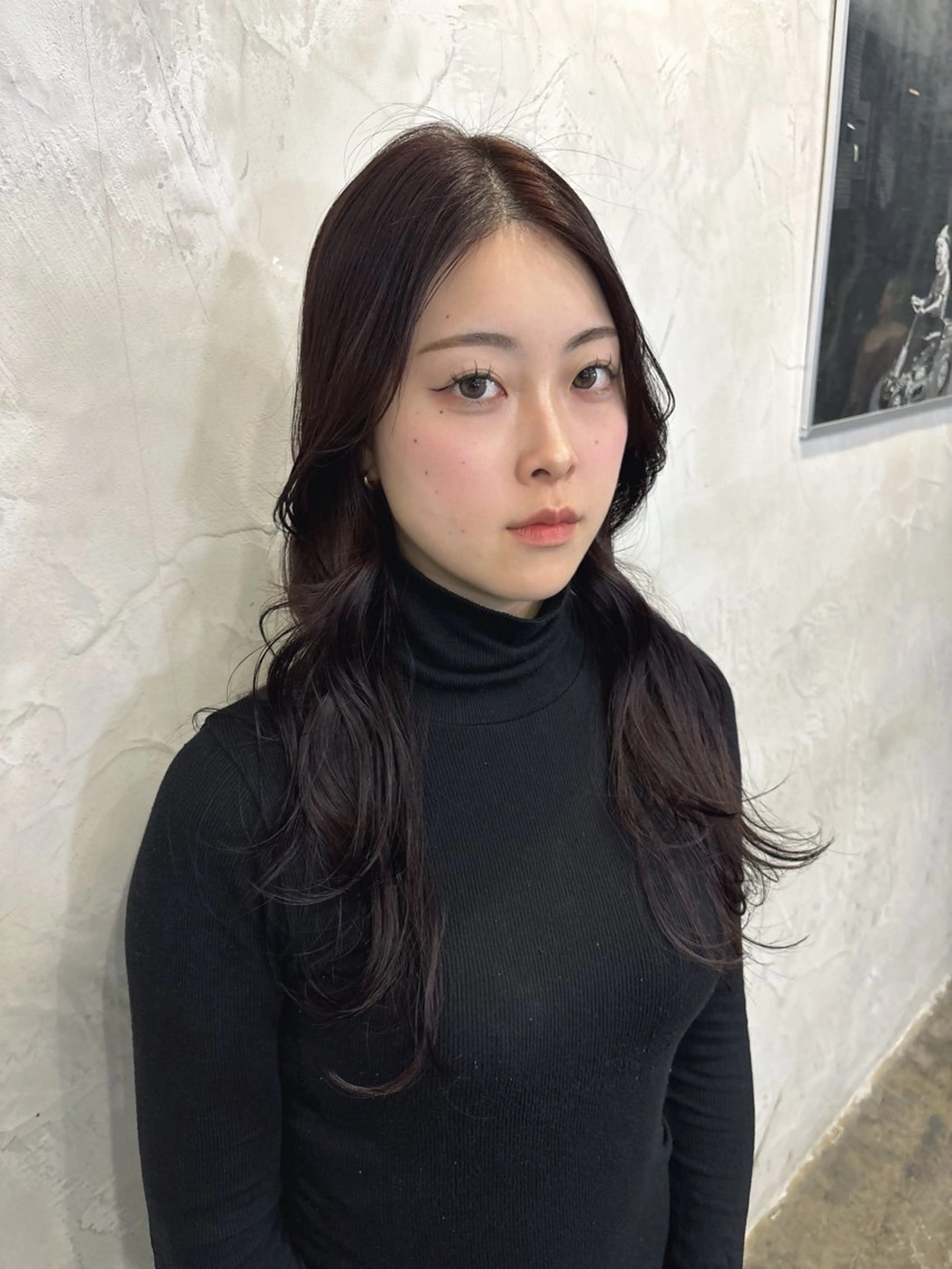 カラー レッドカラー MaisonHALU 松浦光咲のヘアスタイル