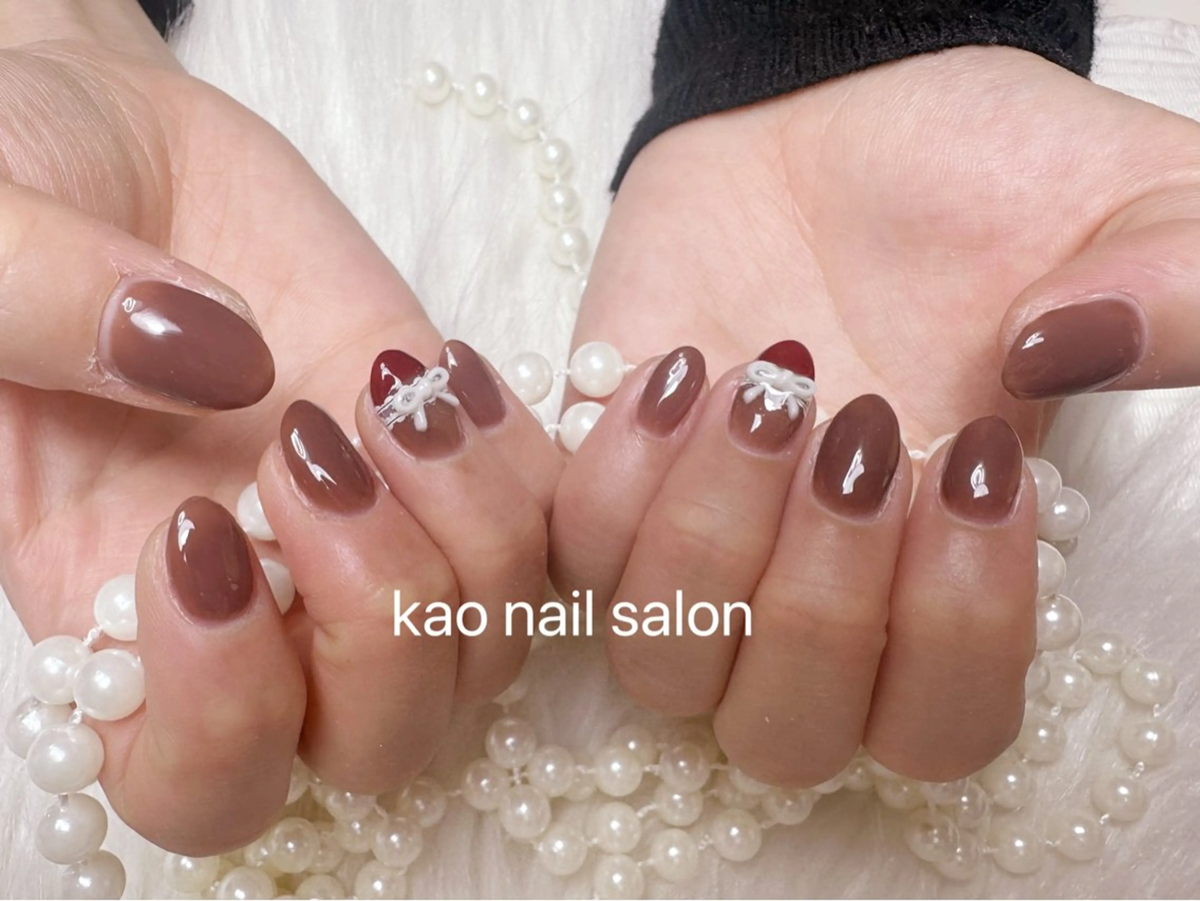 ネイル ハンドネイル kao nail マグネット/長さだしのネイルデザイン