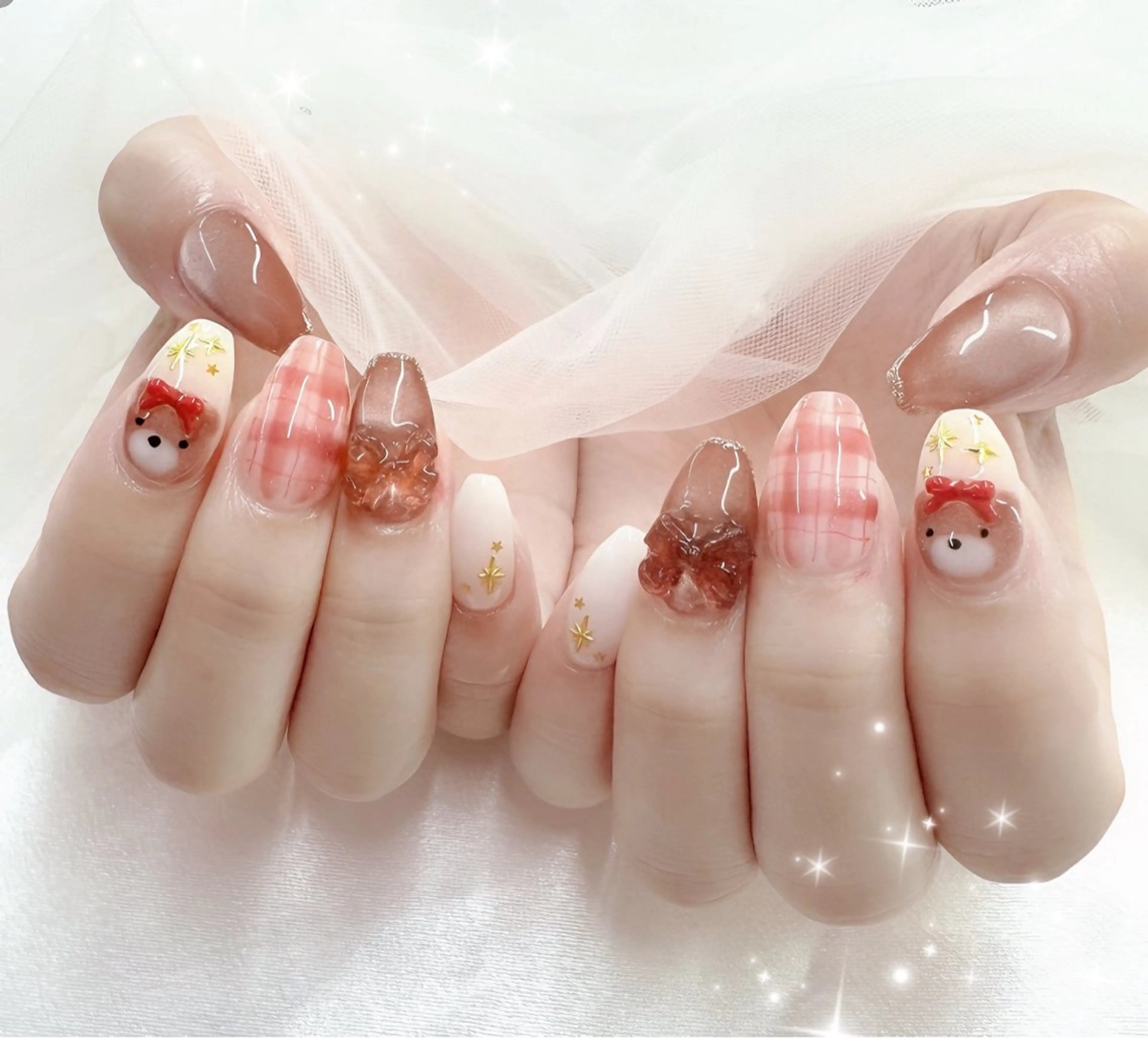 オフ込み🤍持ち込みネイル90分💎💅可愛い系のネイルが得意です🧸🫶💓の写真
