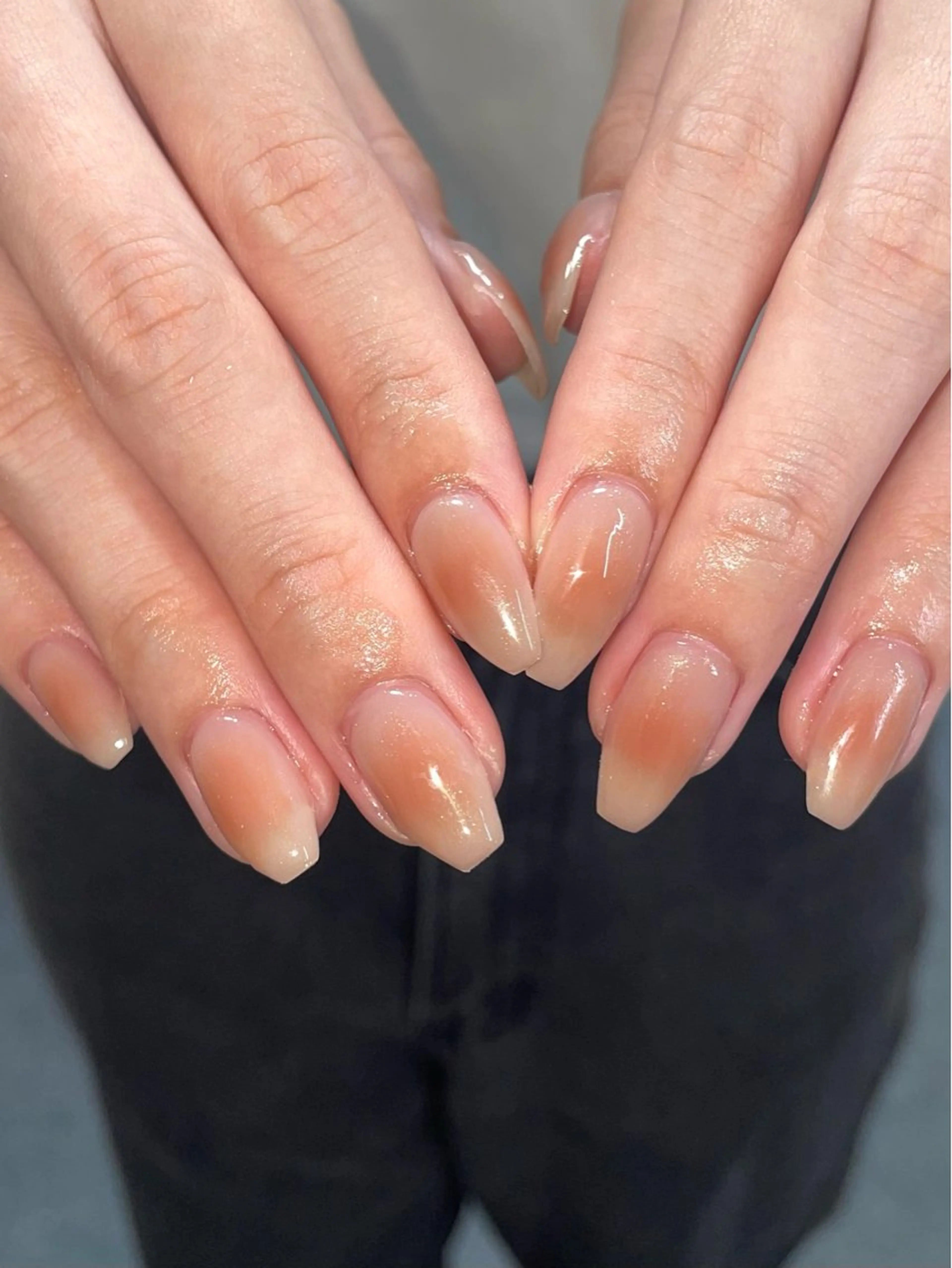 ネイル チークネイル 氷ネイル・うるうるネイル ハンドネイル ハンドケア 🎀NAIL🎀 AI🪄︎︎◝✩のネイルデザイン