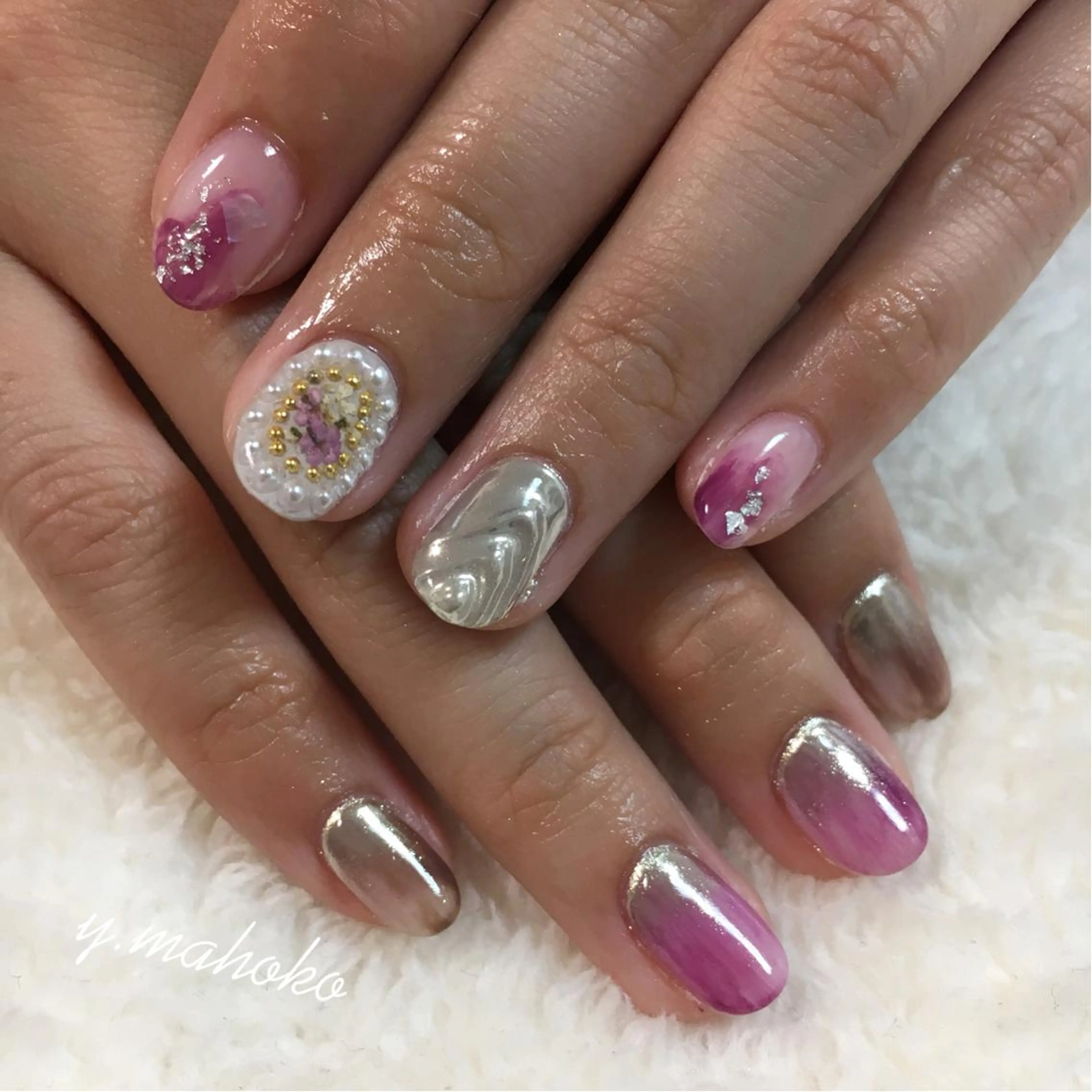 ネイル She nail studio 原宿所属・パラジェル有/ スカルプ/mahoのネイルデザイン