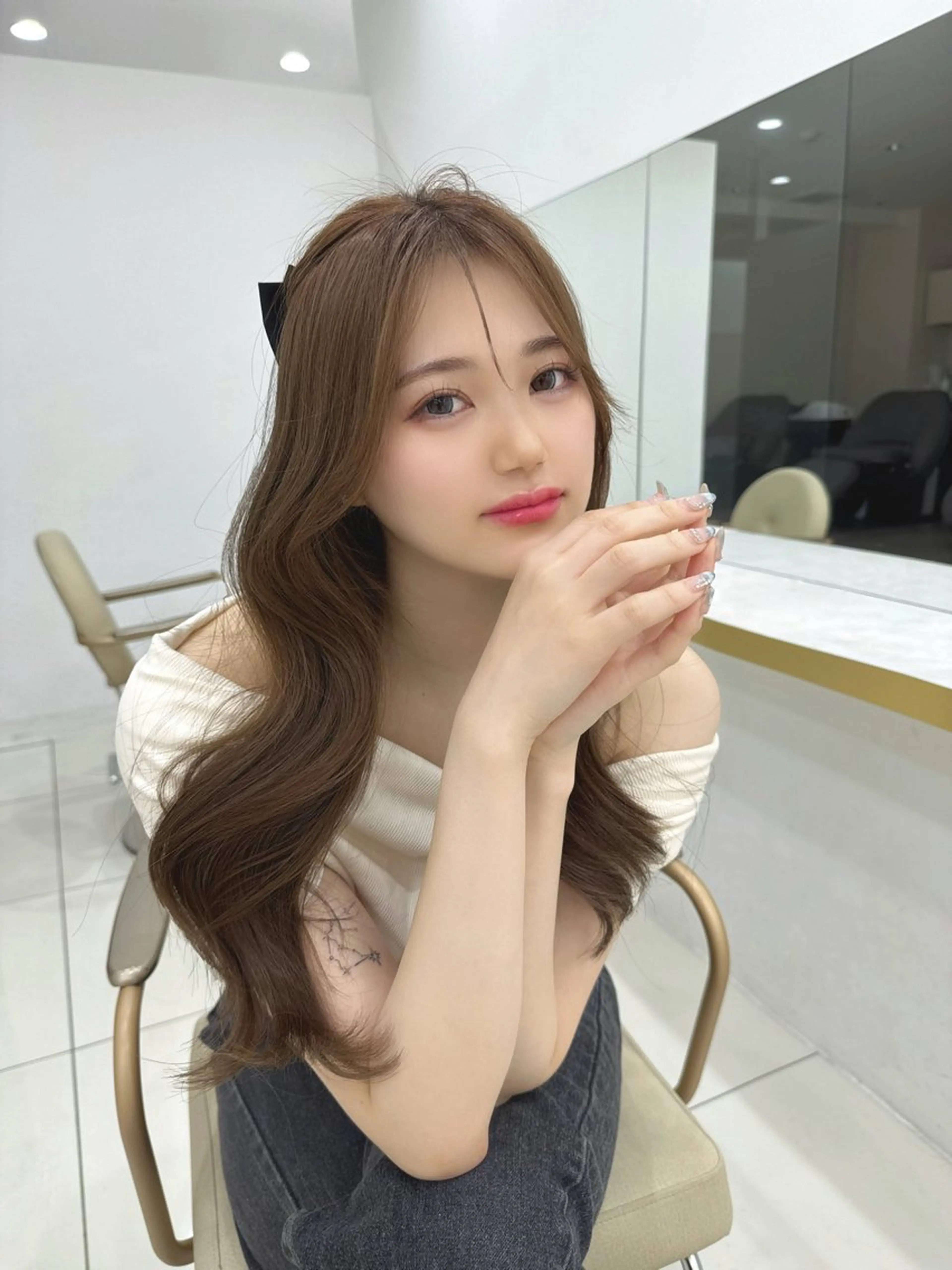 ロング 國藤 彩のヘアスタイル