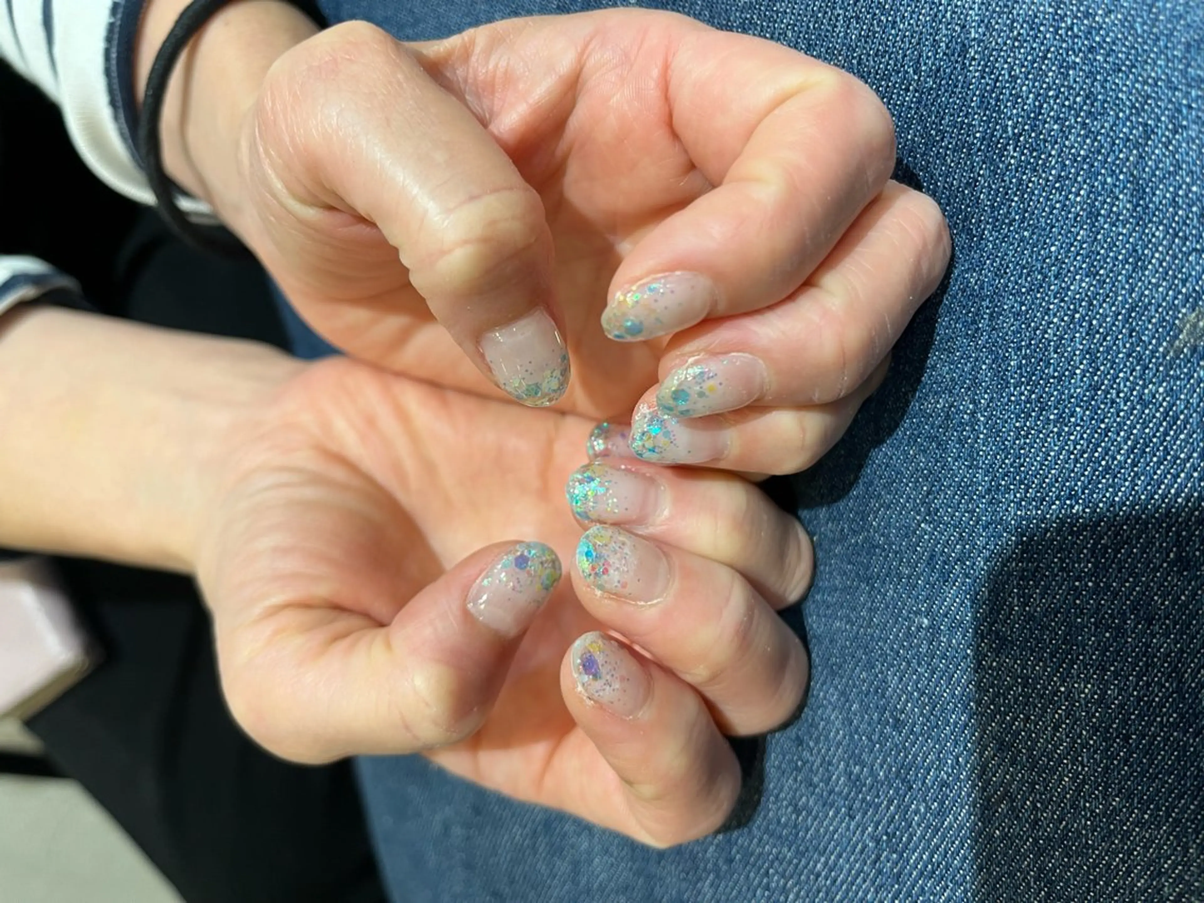 ネイル グラデーション ラメ(グリッター) ラメグラデーション 大貫 日向のネイルデザイン