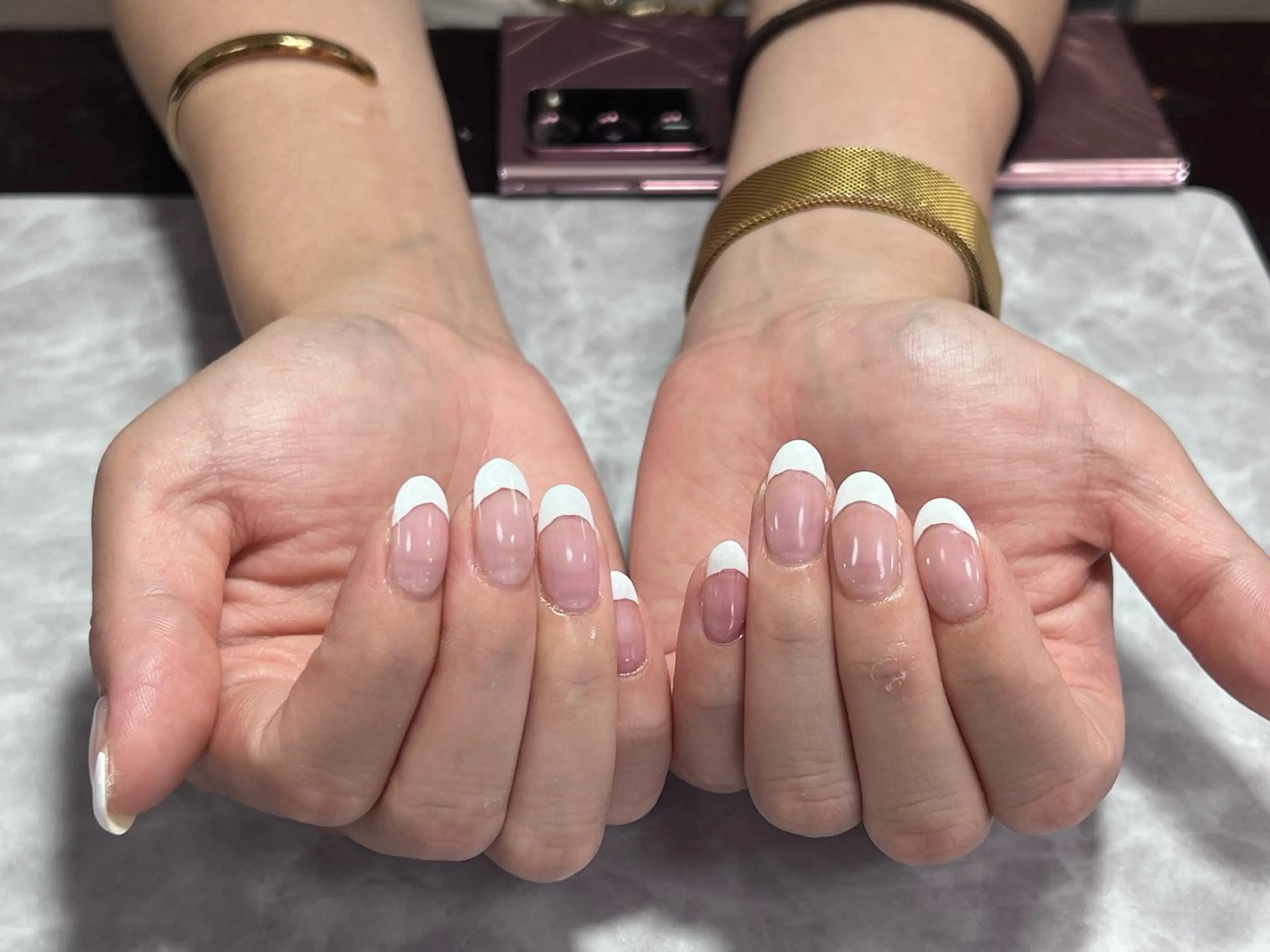 フレンチネイル🩷（オフなし）🖐️の写真