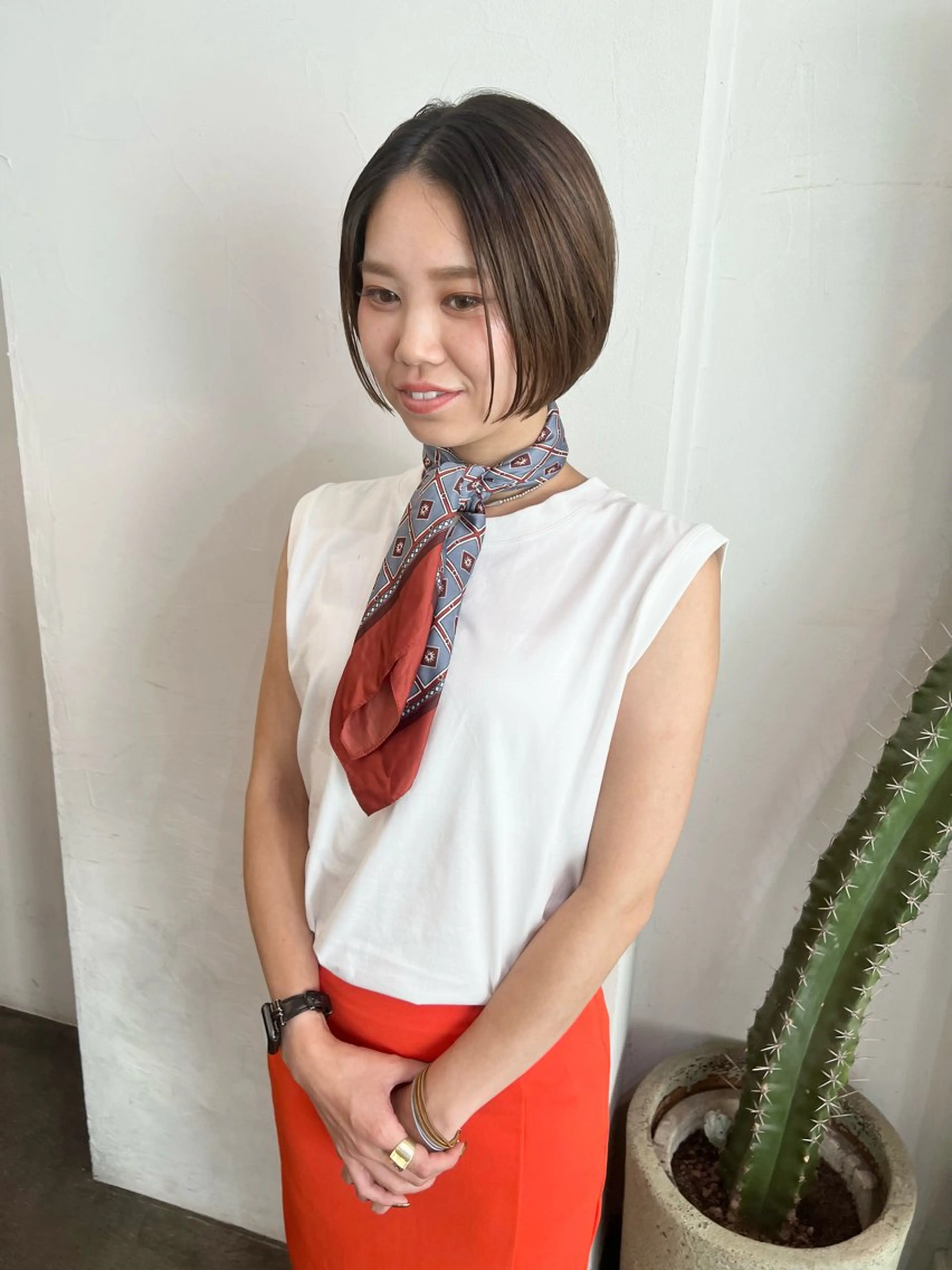 ショート ボブ カット 千葉 郁也のヘアスタイル