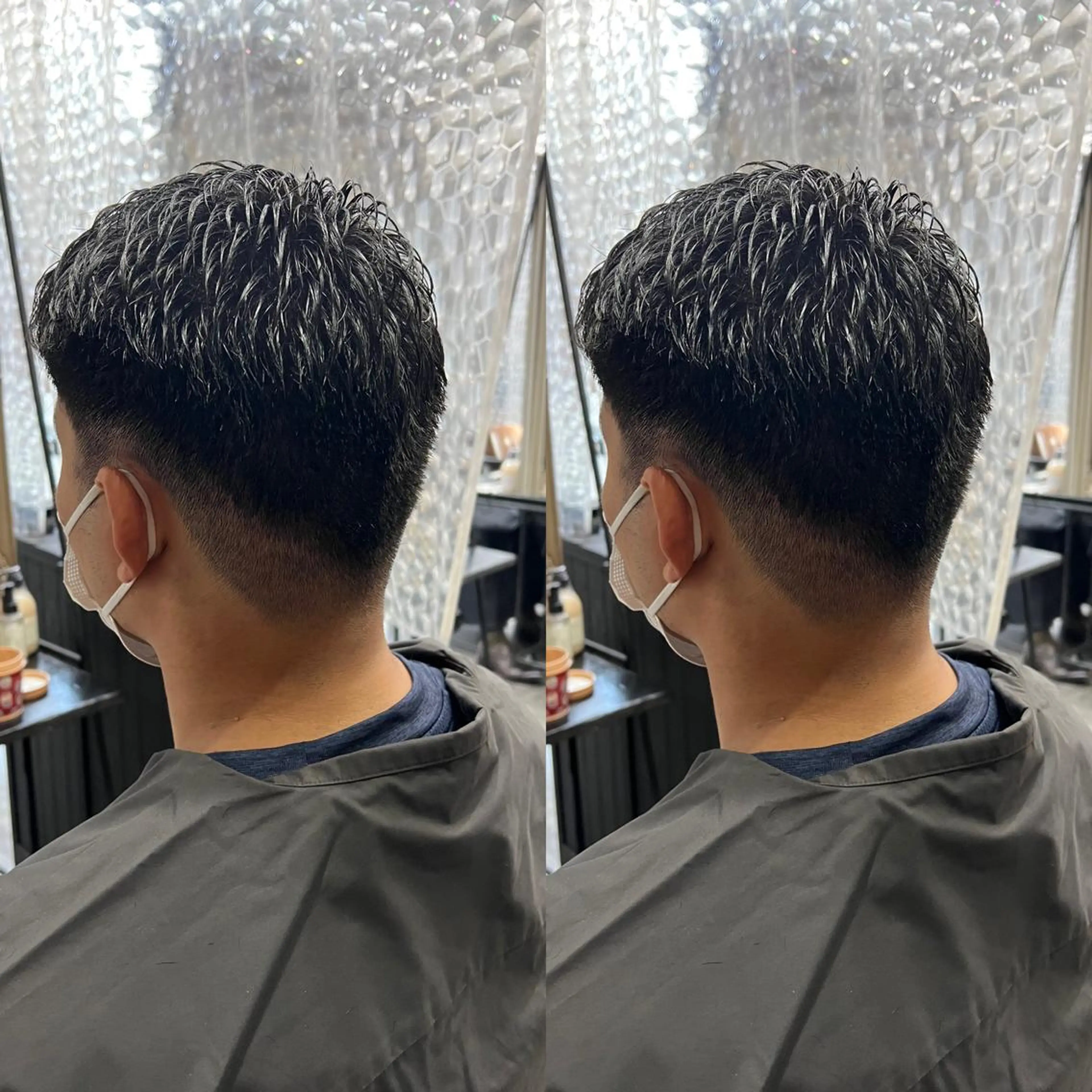 ショート メンズ カット センターパート ／植田のヘアスタイル