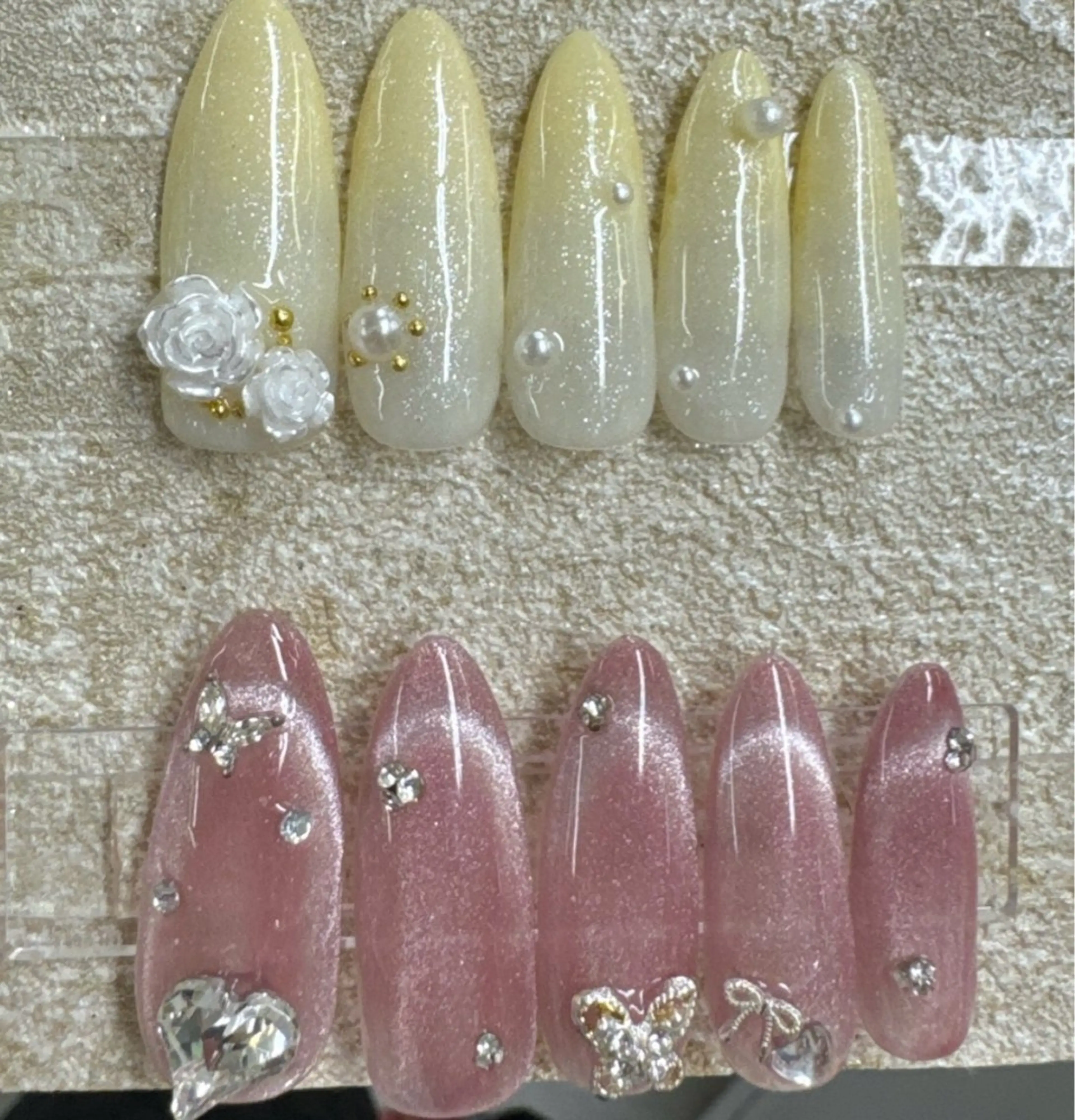 ネイル フットネイル フレンチネイル ガラスフレンチ 韓国ネイル マグネットネイル クイーンズネイル銀座所属・Queeens nailのネイルデザイン