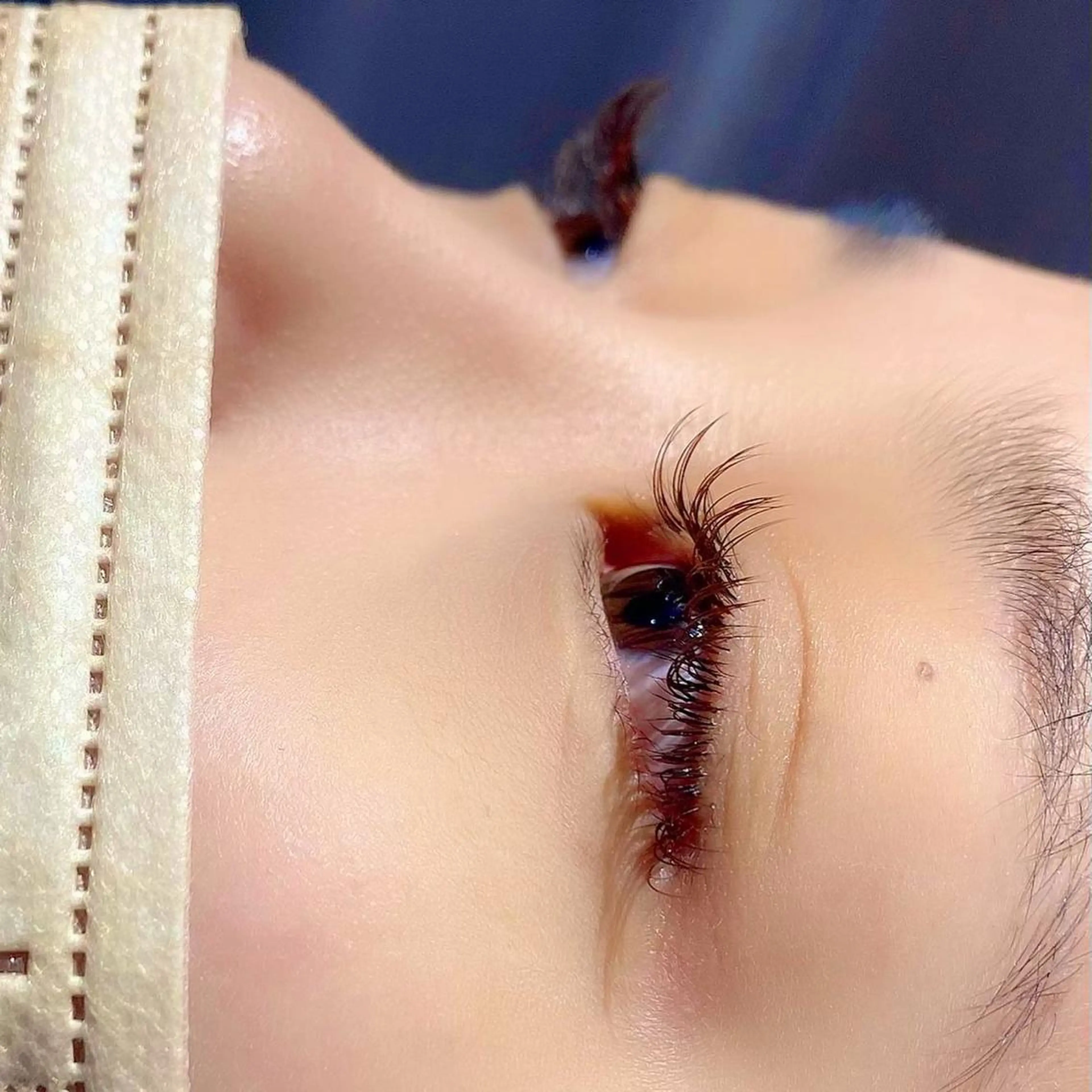 マツエク・マツパ カラーマツエク ナチュラル さとう なつみのマツエク・マツパデザイン