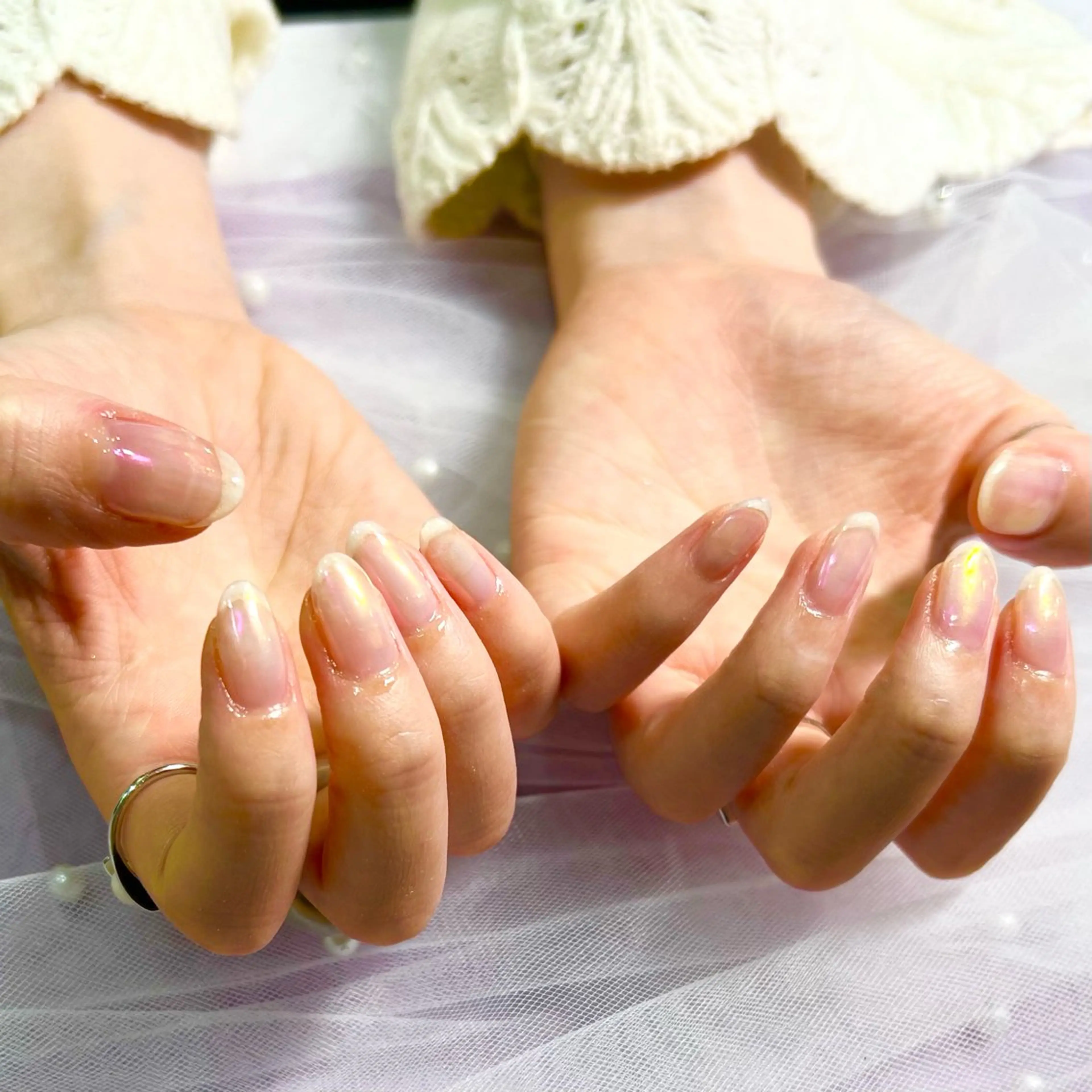 ネイル オーロラネイル 🧡Shine船橋 鳴海🧡のネイルデザイン