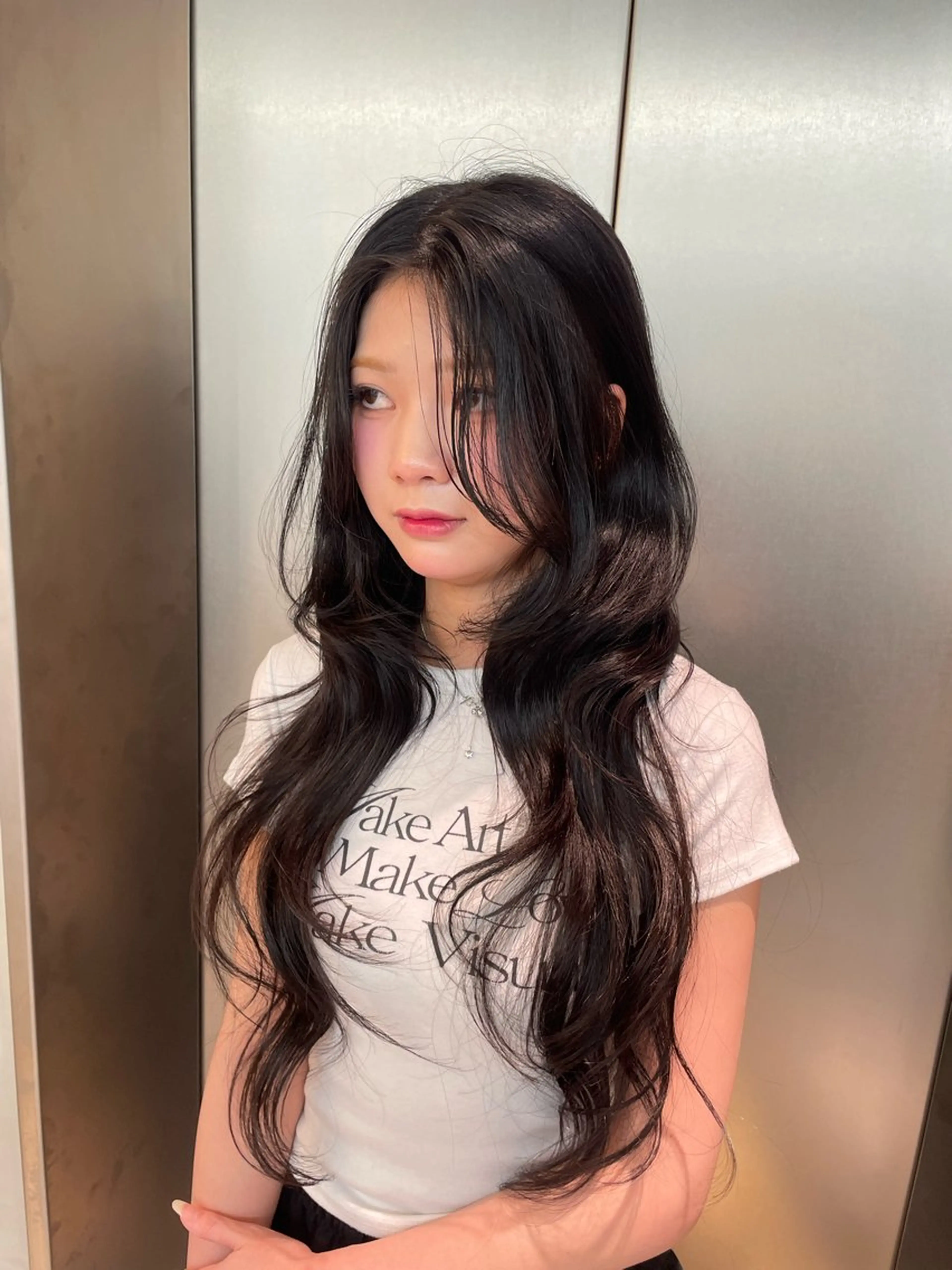 ロング カット トリートメント ヘッドスパ ヘアセット 韓国ヘア/レイヤー Londエレンのヘアスタイル