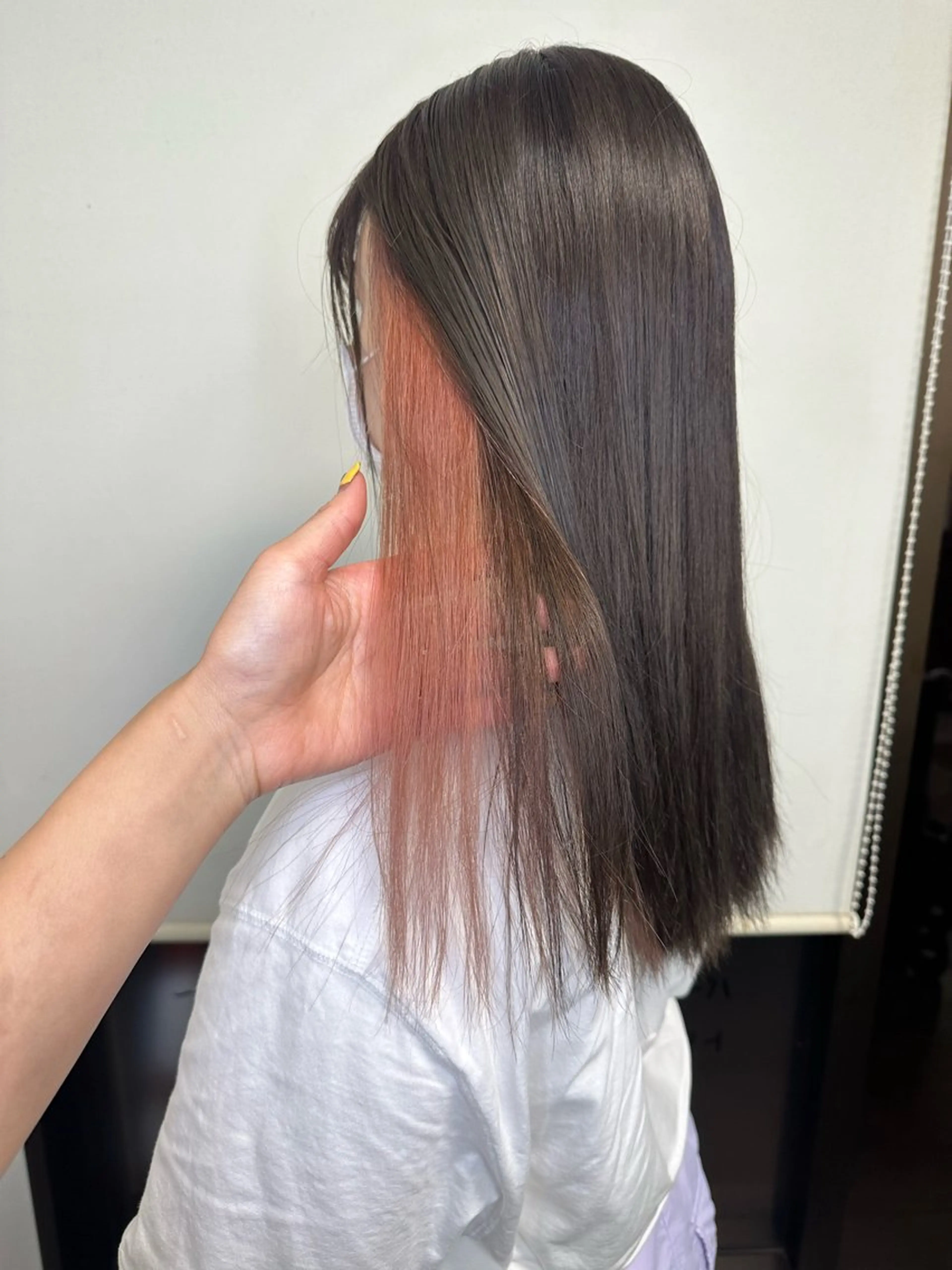 ミディアム カラー ヘアカラー トリートメント peg.hair所属・ブリーチカラー🫧 森　凪沙のヘアスタイル