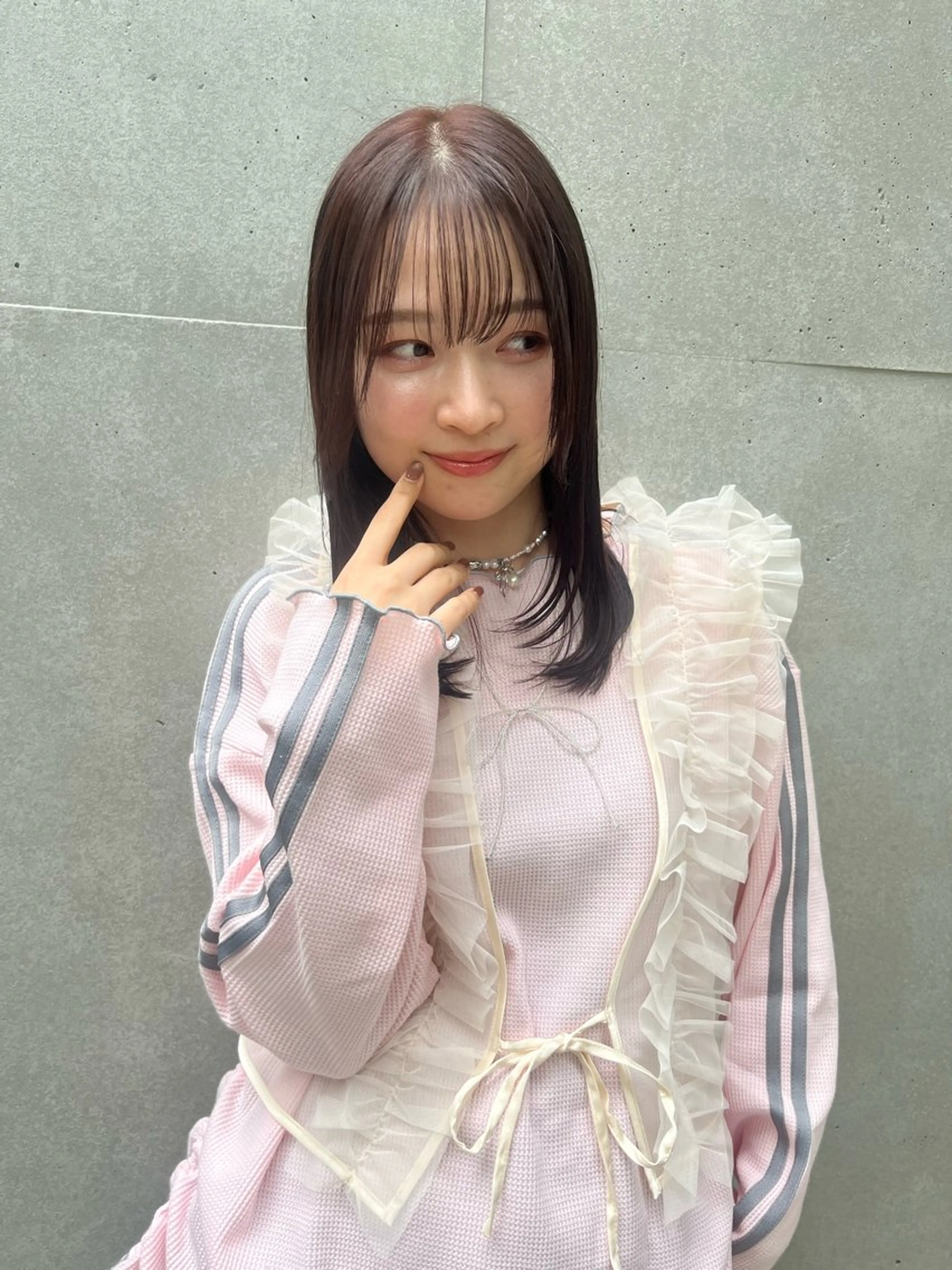 セミロング レイヤーカット 松永 知果のヘアスタイル