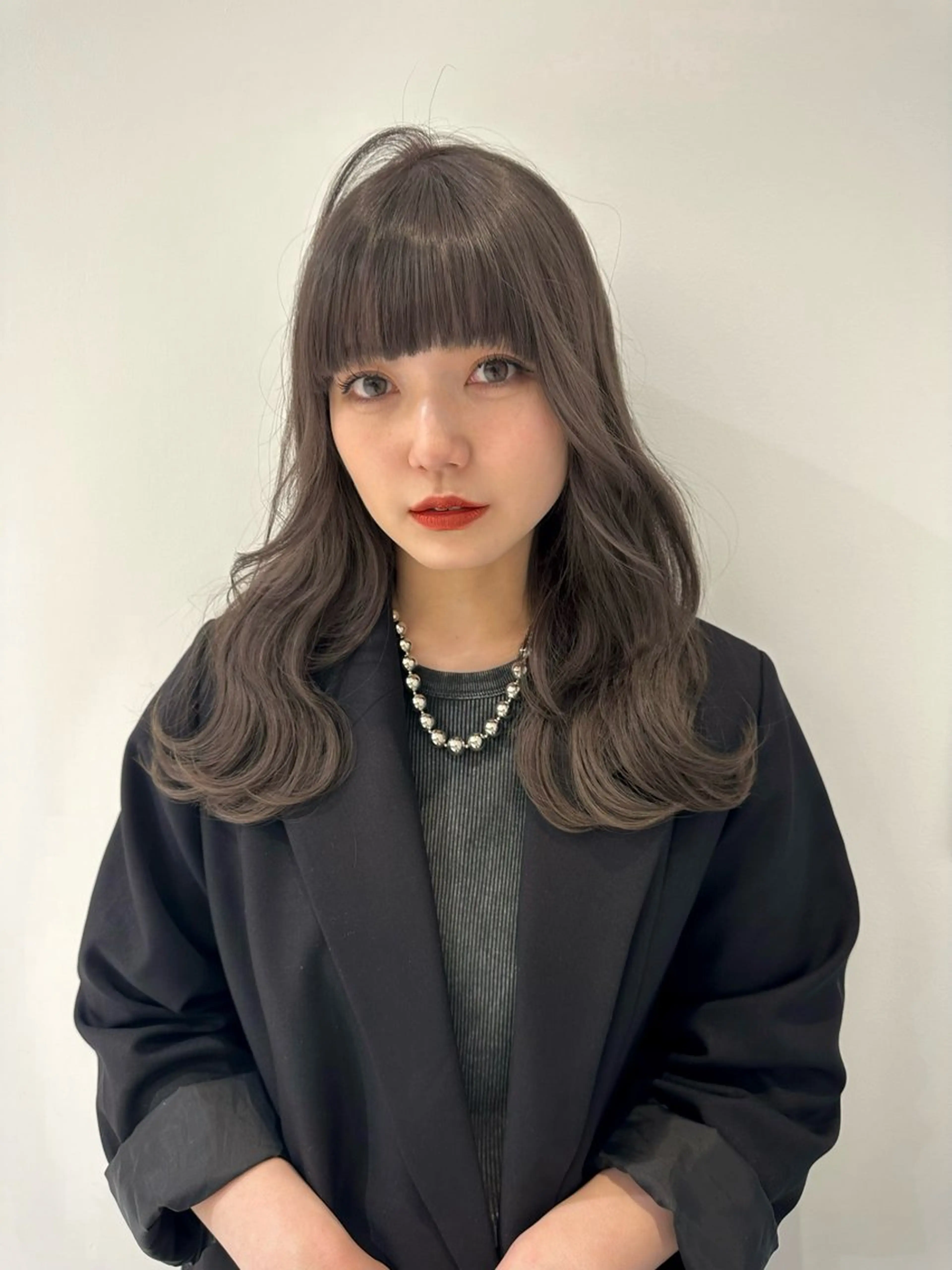 セミロング カラー ブラウンカラー 透明感カラー グレージュ エスポワール所属・YUSHI HORIUCHIのヘアスタイル