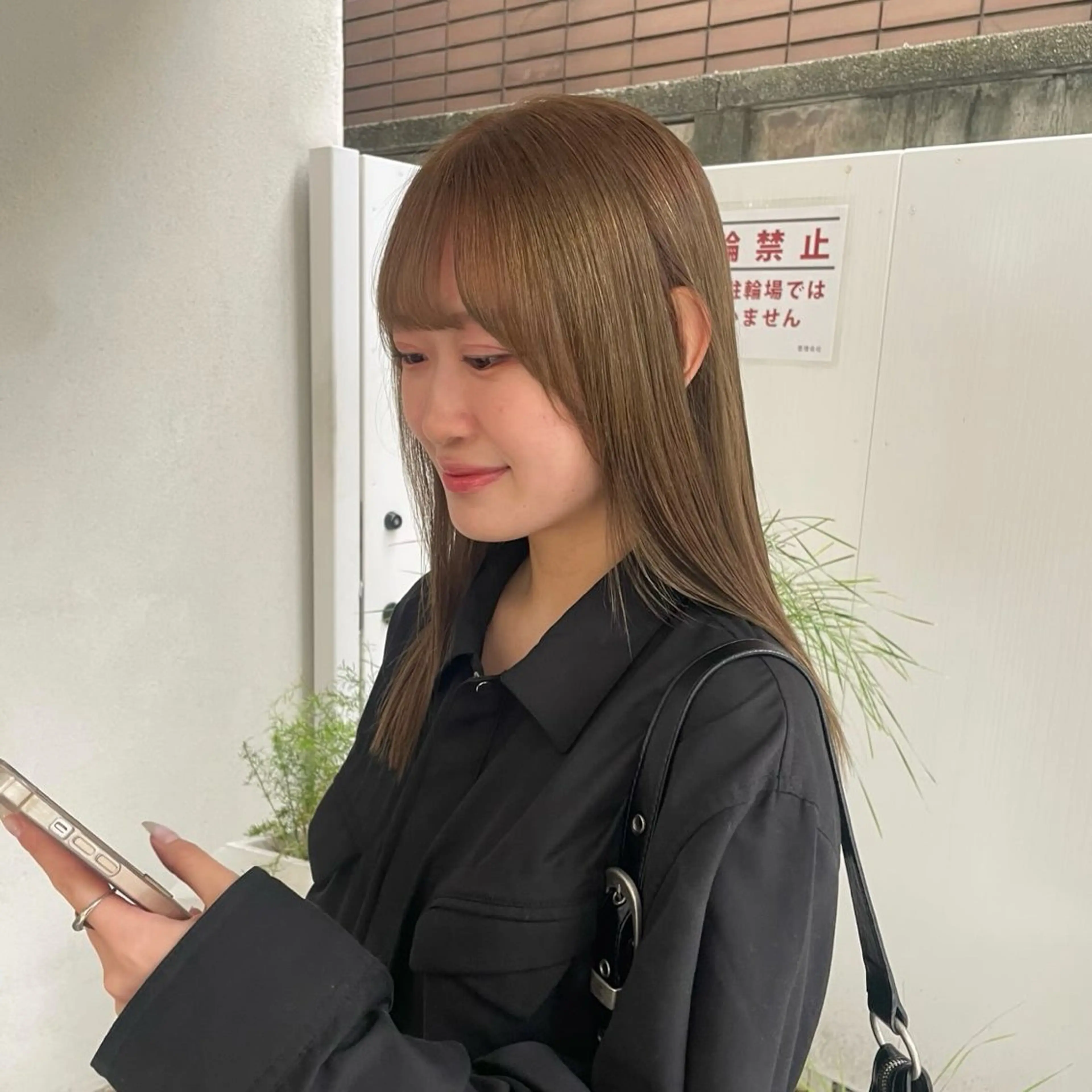 セミロング カラー 透けるカラー 🫧‪かふうのヘアスタイル