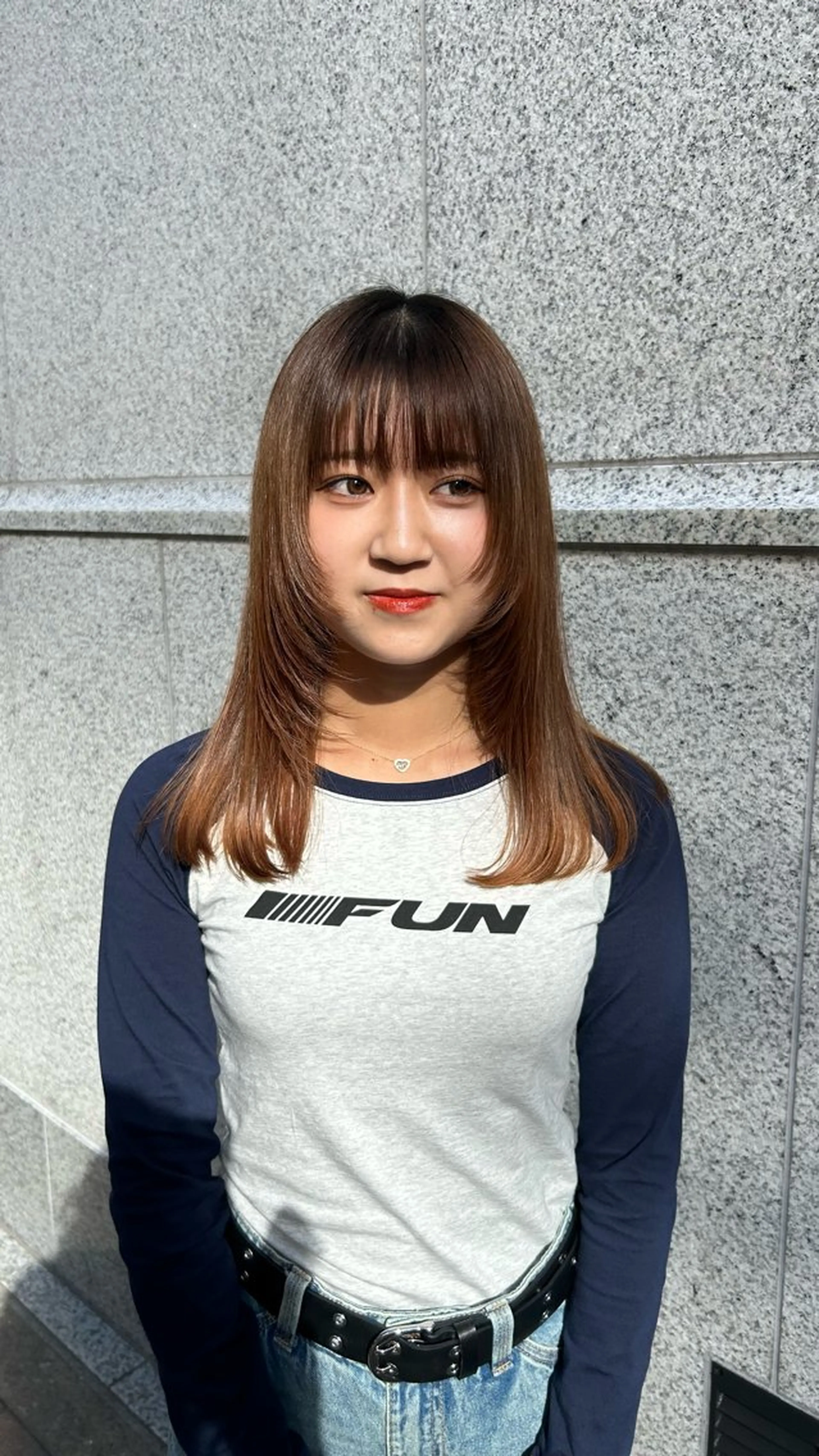 セミロング カラー 顔まわりレイヤー 顔周りカット レイヤーカット 名古屋栄/ブリーチ/ ボブ🧃木下桃嘉のヘアスタイル