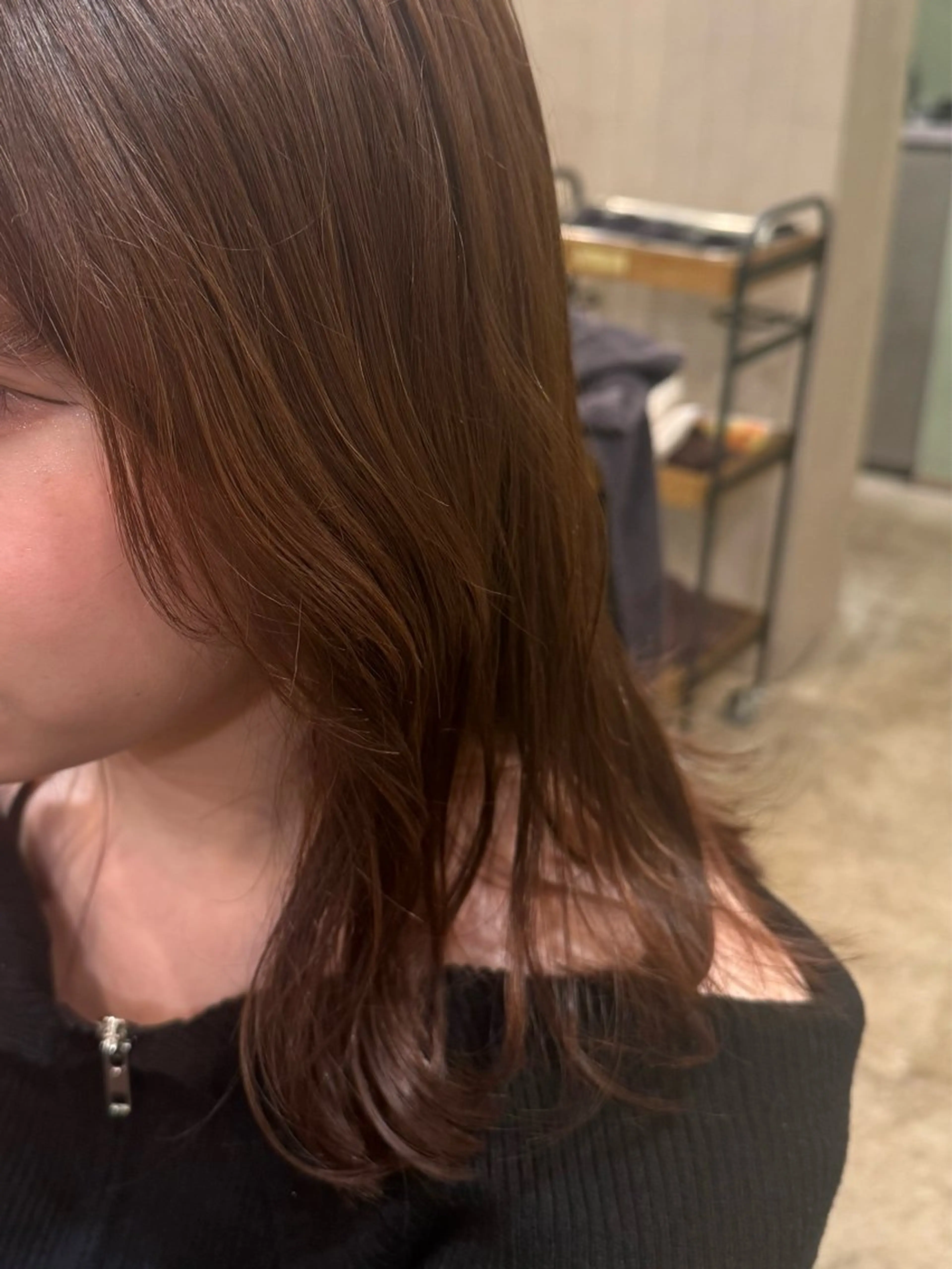 セミロング OBERIO円山所属・及川 侑姫のヘアスタイル