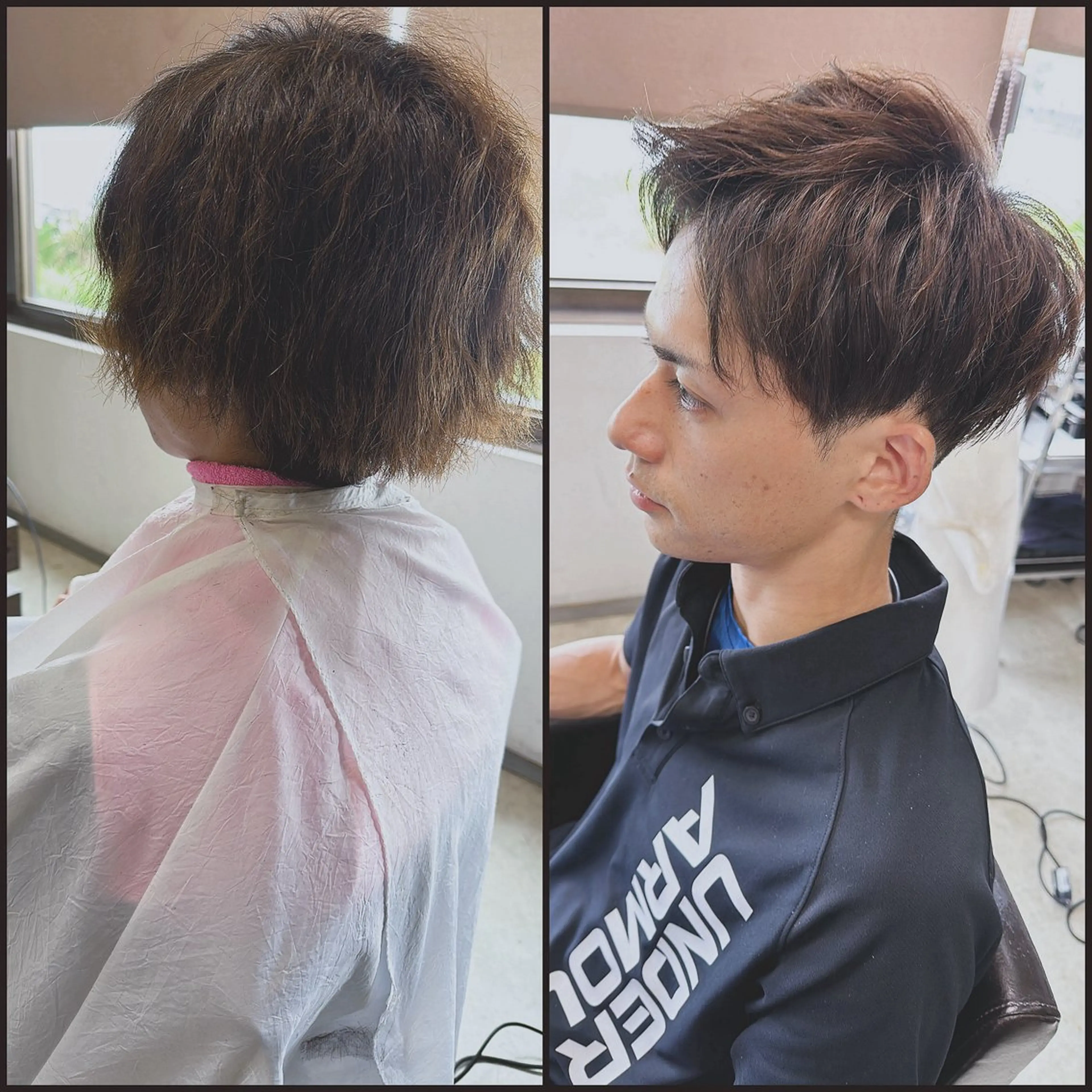 ショート カラー メンズ 中島 剛のヘアスタイル