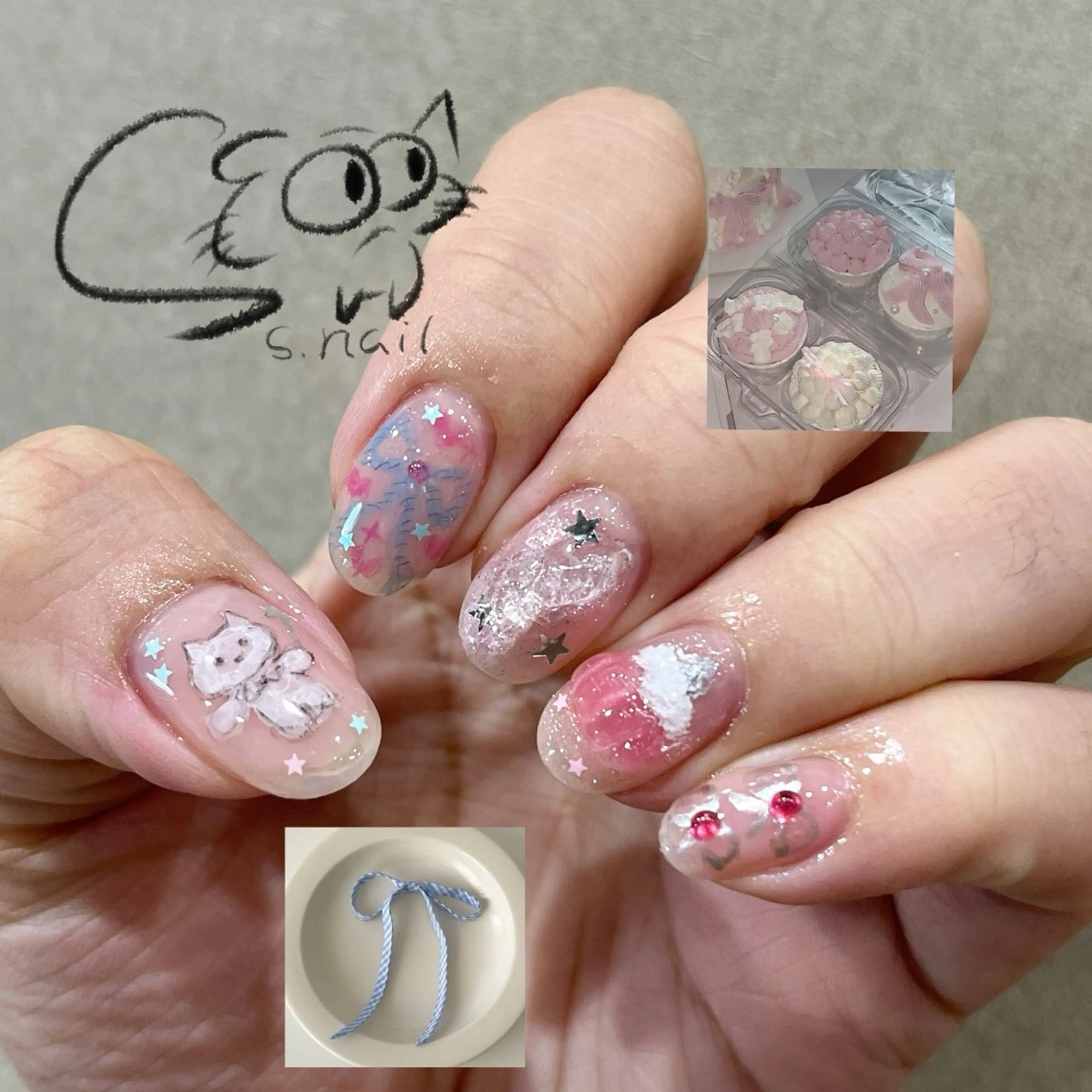 ネイル アートネイル チークネイル フレンチネイル グラデーション マグネットネイル ハンドネイル S.nail所属・S.nail _のネイルデザイン