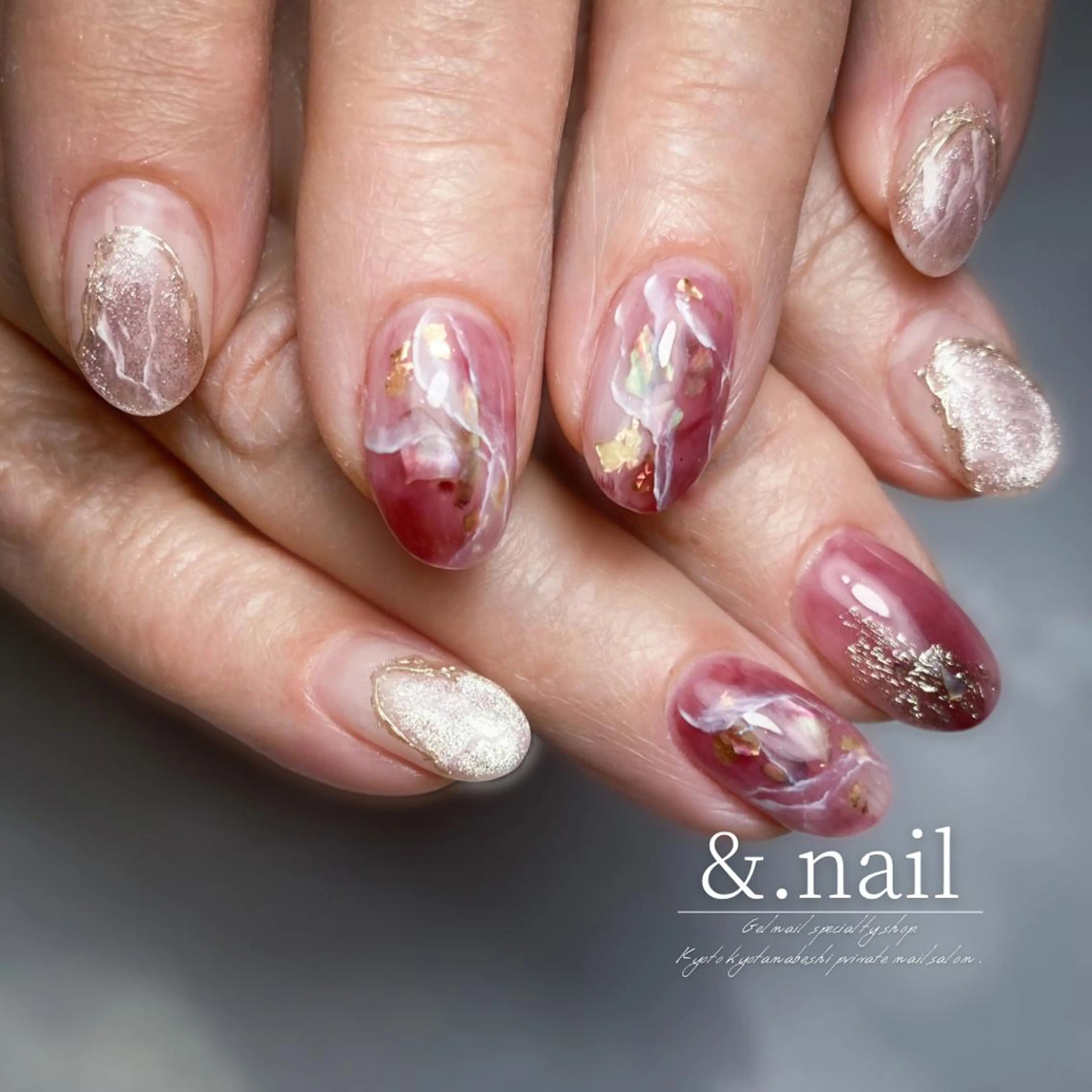 ネイル ハンドネイル &.nail/ ニュアンス/持込み可のネイルデザイン