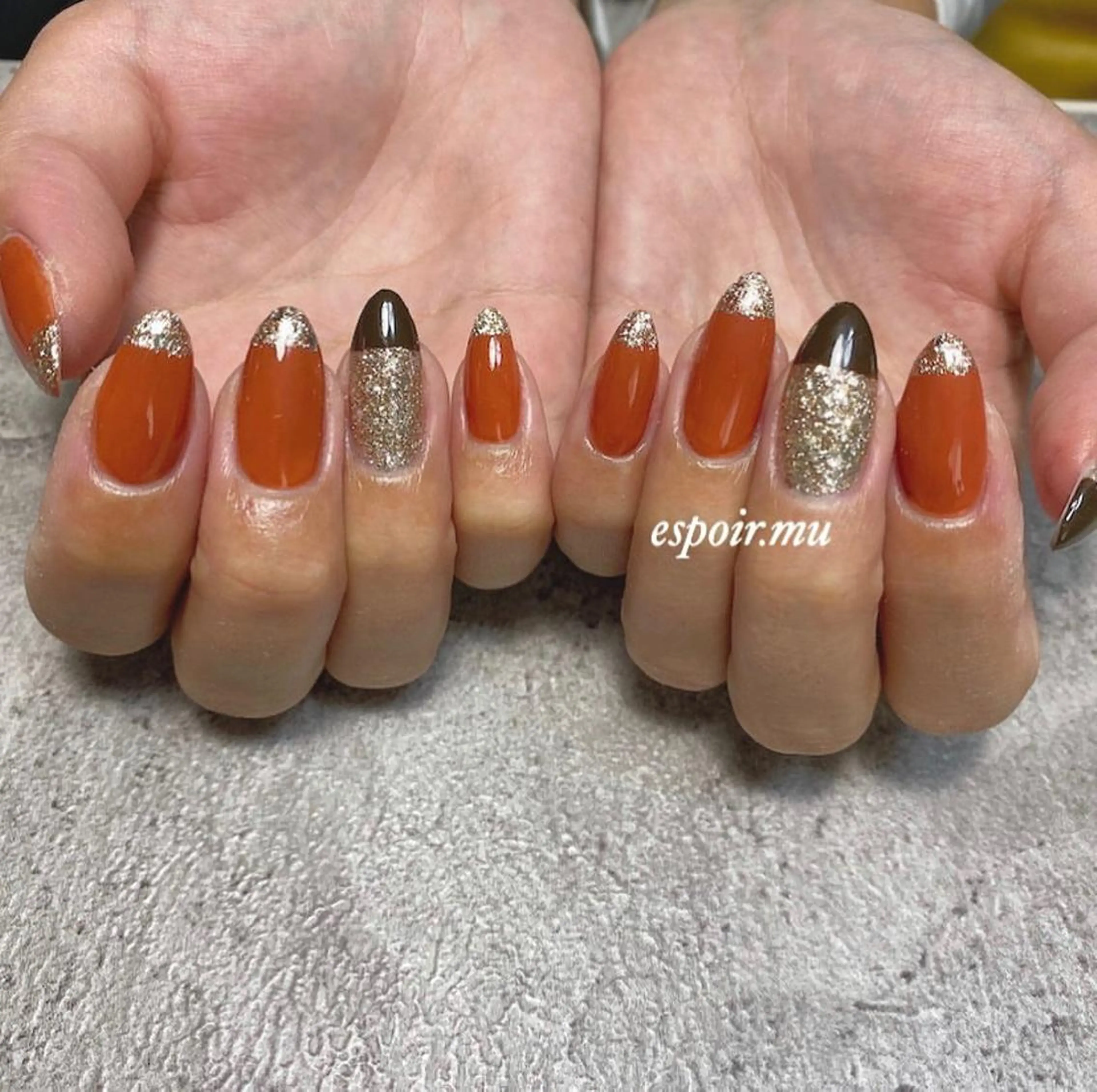 ロング ネイル espoir. muのネイルデザイン