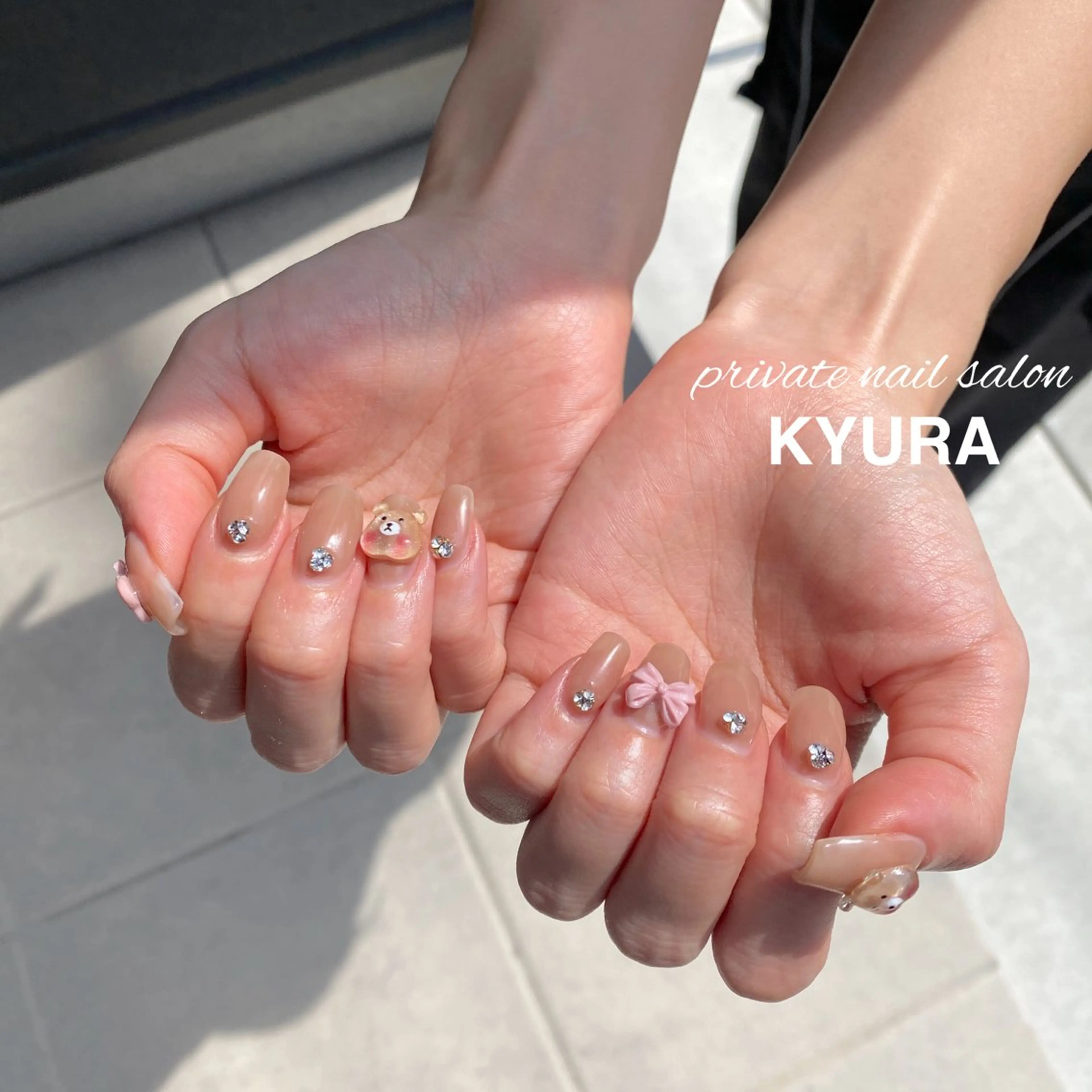 ネイル 持ち込み ワンカラーネイル 大東市ネイルサロン 【KYURA】ｷｭﾗのネイルデザイン