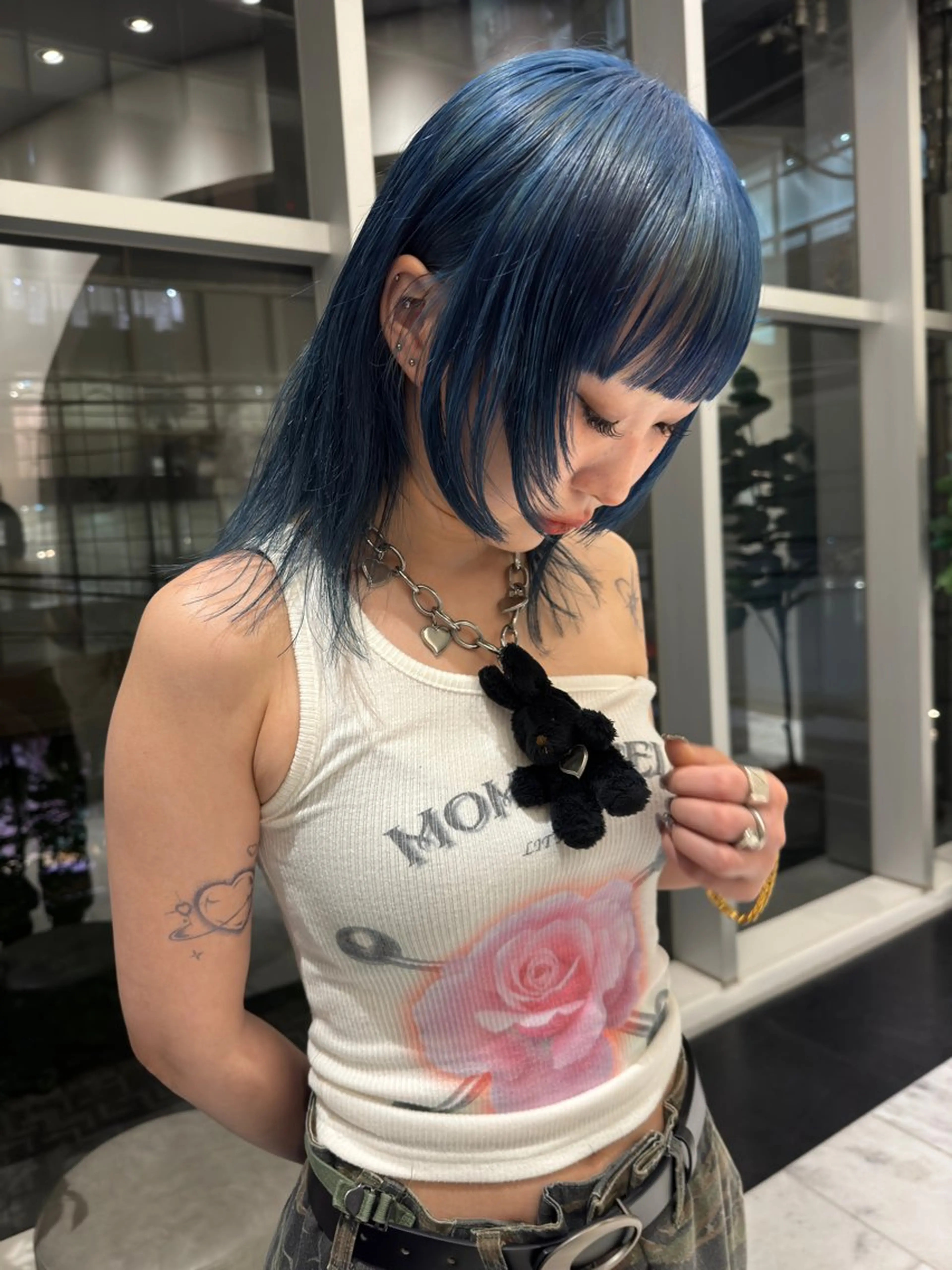 ミディアム カラー カット ヘアカラー トリートメント SALOWIN所属・ブリーチ✨ ボブ✨レイヤーのヘアスタイル