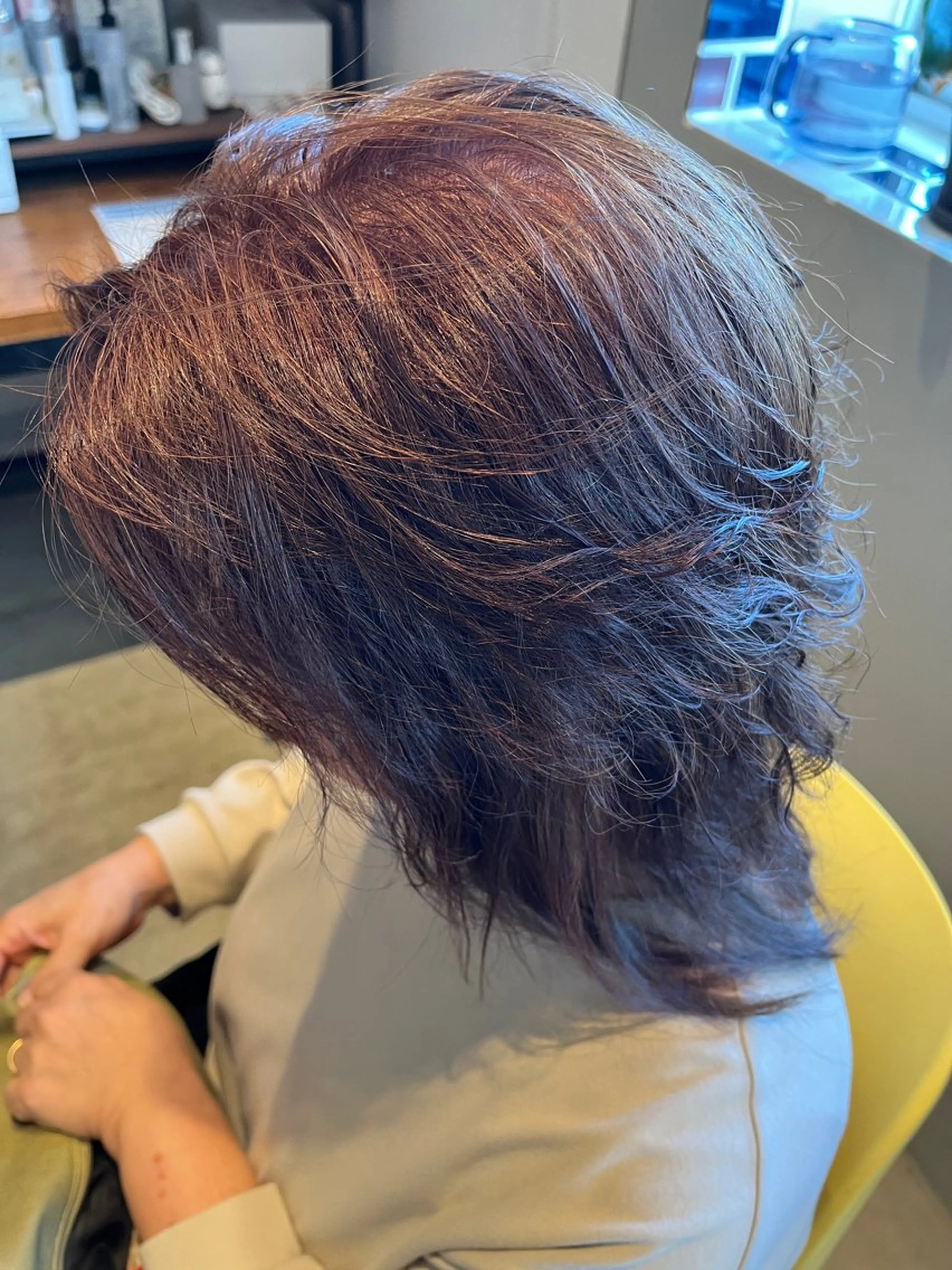 ミディアム カラー ヘアカラー 鈴木 知希のヘアスタイル