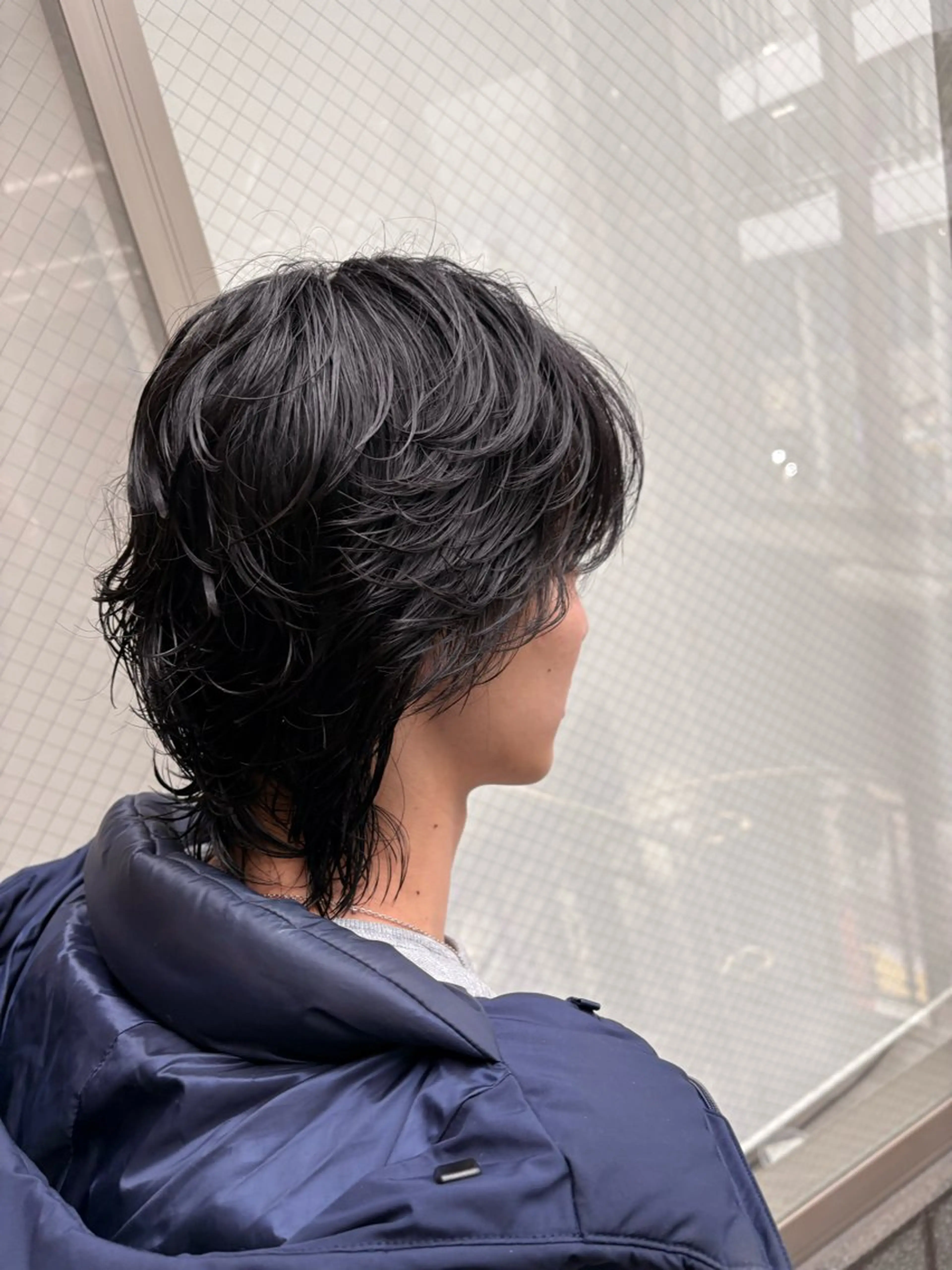 ミディアム メンズ ミディアムパーマ メンズパーマ メンズウルフカット ウルフカット カット パーマ ピチカート所属・メンズ/レディース きくた　みずきのヘアスタイル