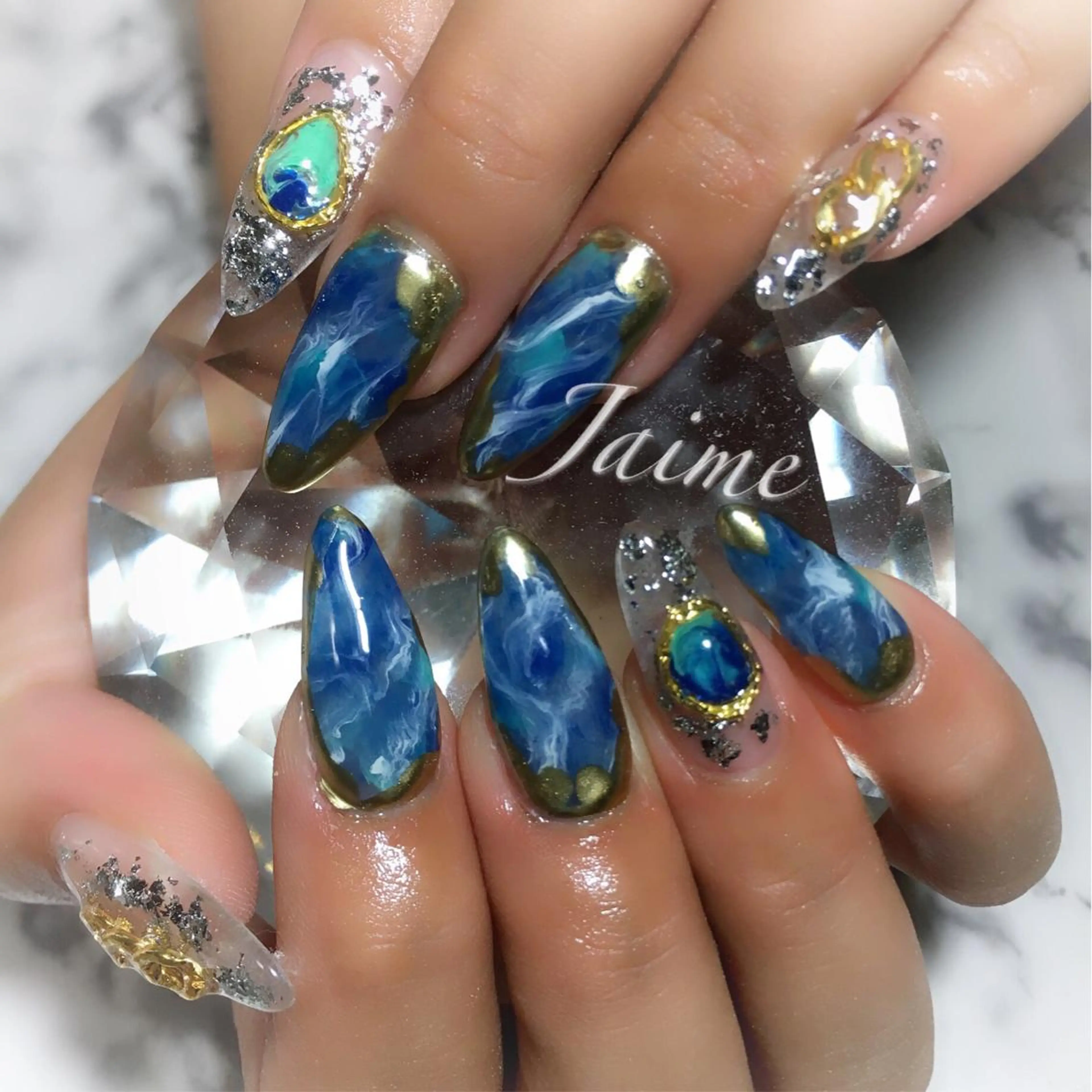 ロング ネイル Jaime Yuiのネイルデザイン