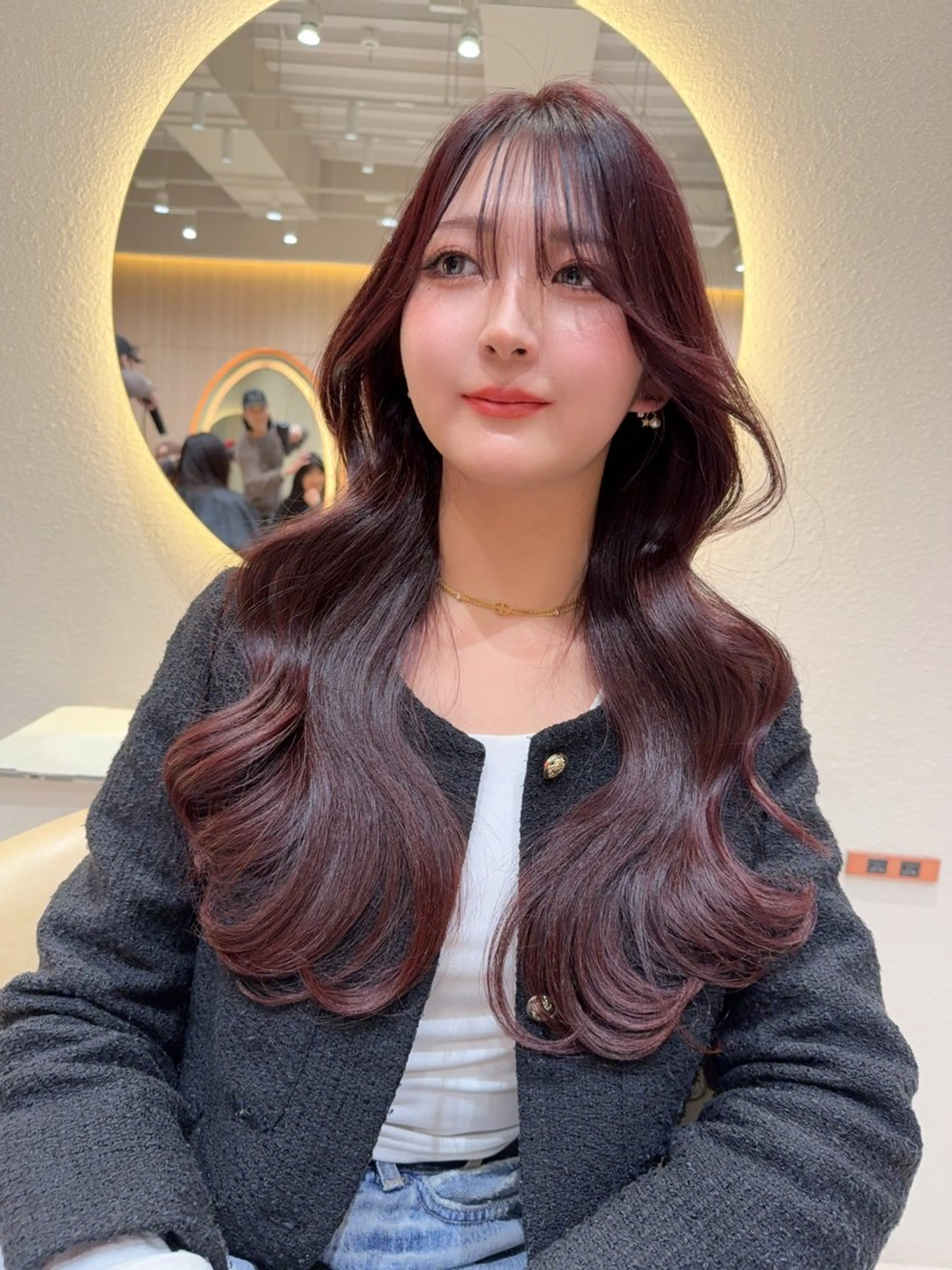 セミロング カラー カット ヘアカラー トリートメント レイヤー❣️縮毛矯正 川村利幸のヘアスタイル